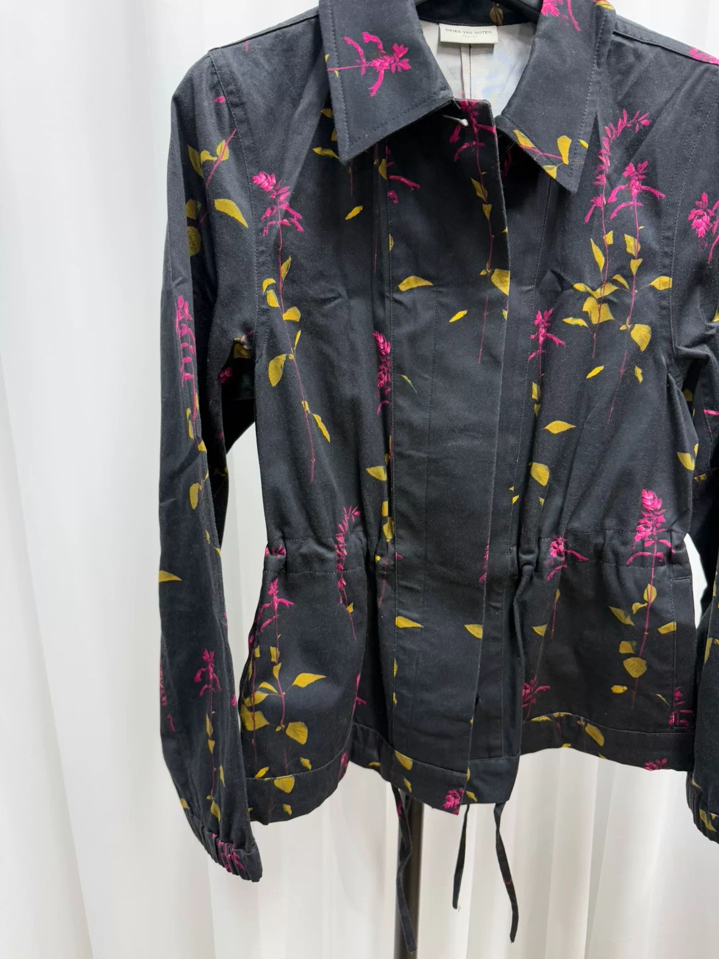 Dries Van Noten Dries van Noten Floral Waist Jacket Size S / US 4 / IT 40 - 3 Thumbnail