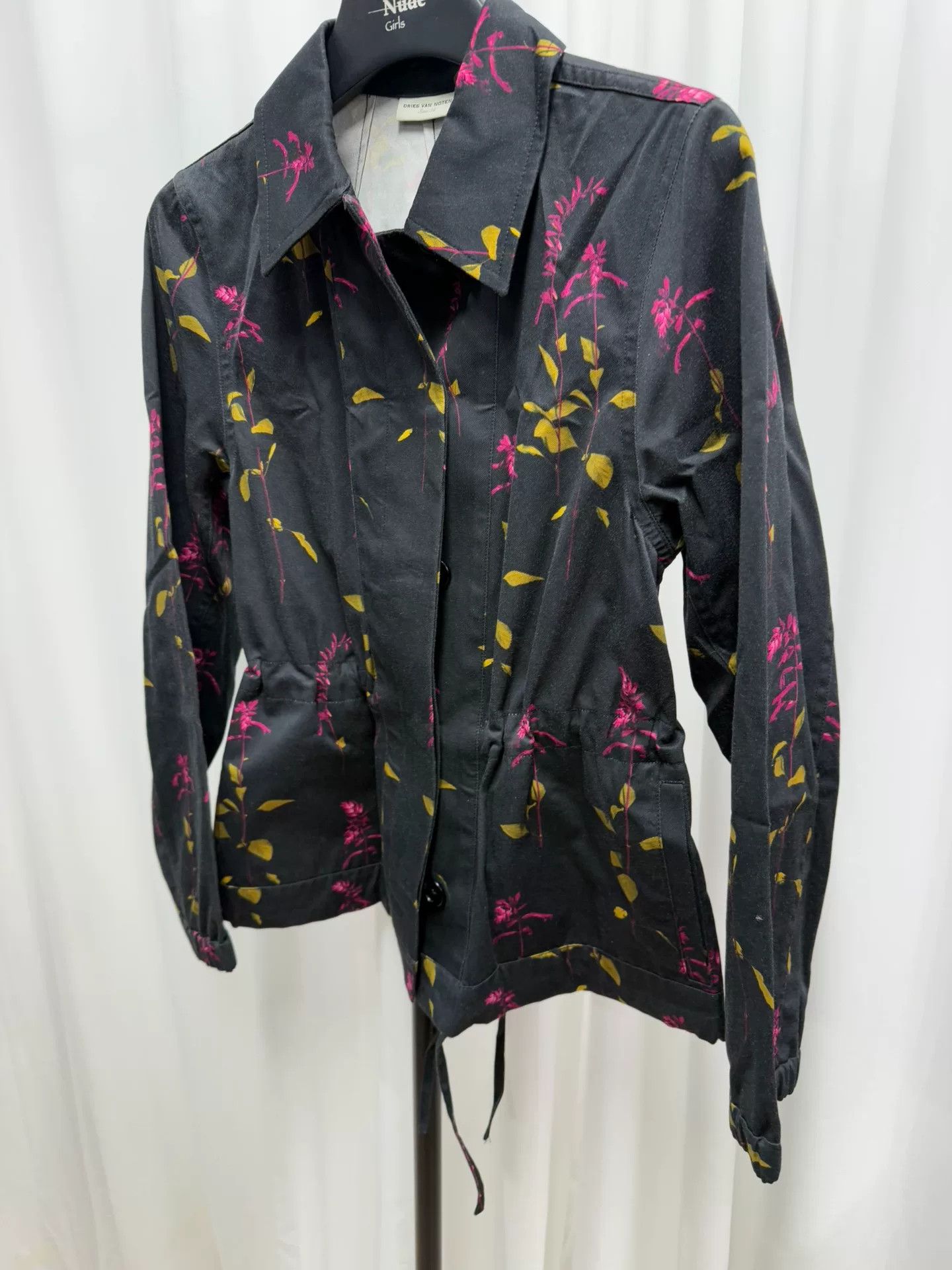 Dries Van Noten Dries van Noten Floral Waist Jacket Size S / US 4 / IT 40 - 8 Thumbnail