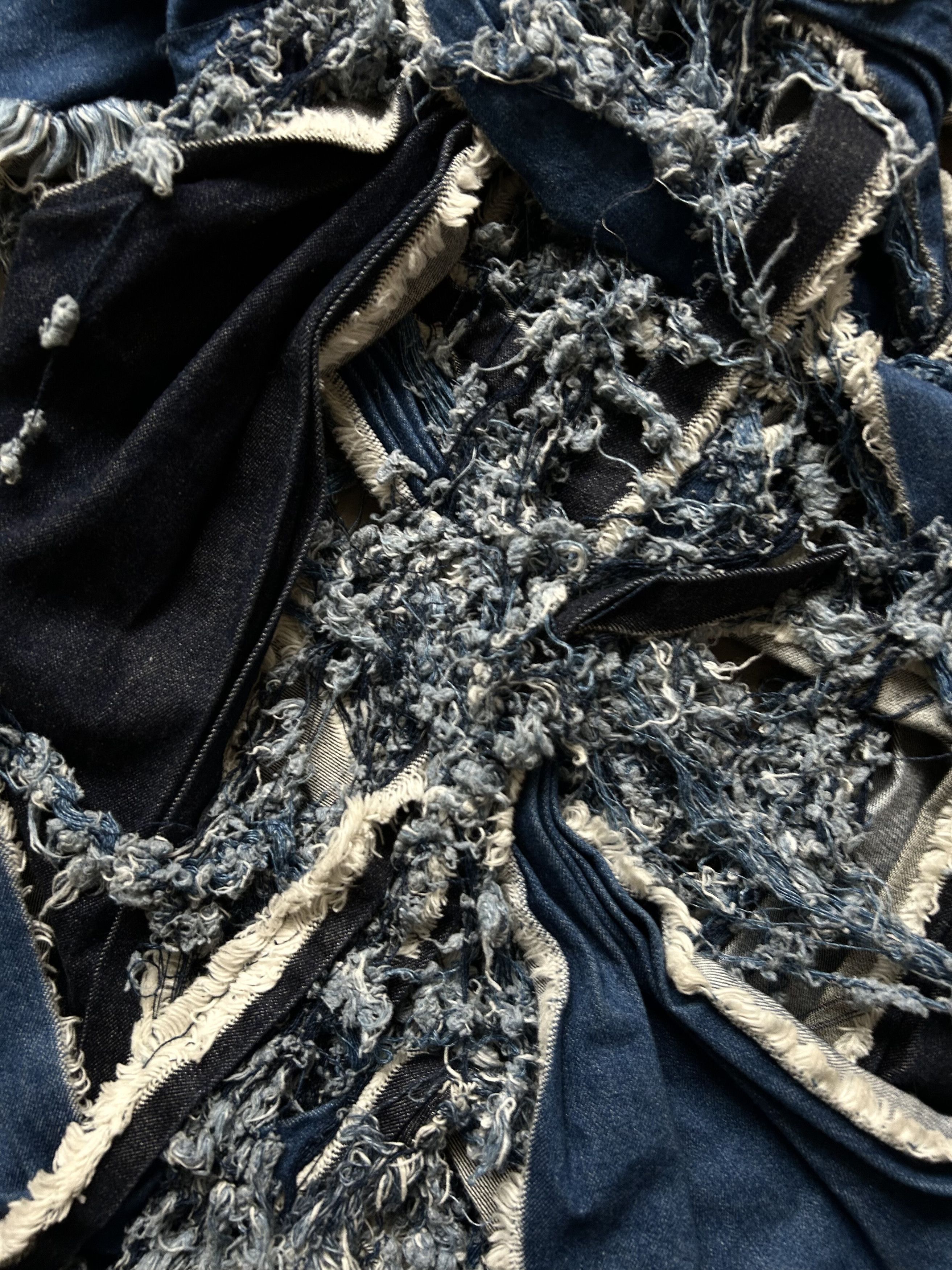 Nozomi Ishiguro Torn Denim Skirt by Nozomi Ishiguro Size 28" / US 6 / IT 42 - 6 Thumbnail