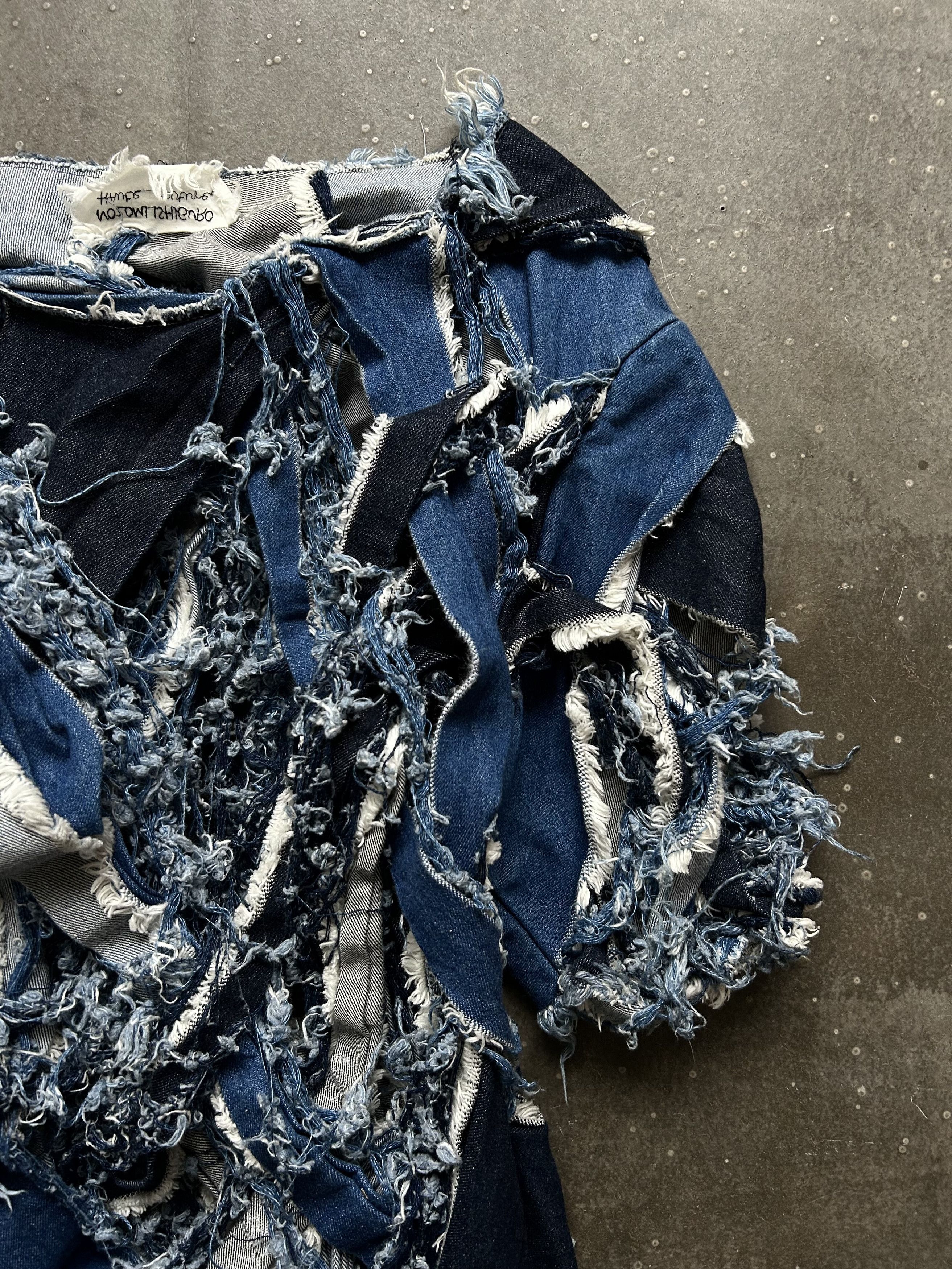 Nozomi Ishiguro Torn Denim Skirt by Nozomi Ishiguro Size 28" / US 6 / IT 42 - 4 Thumbnail