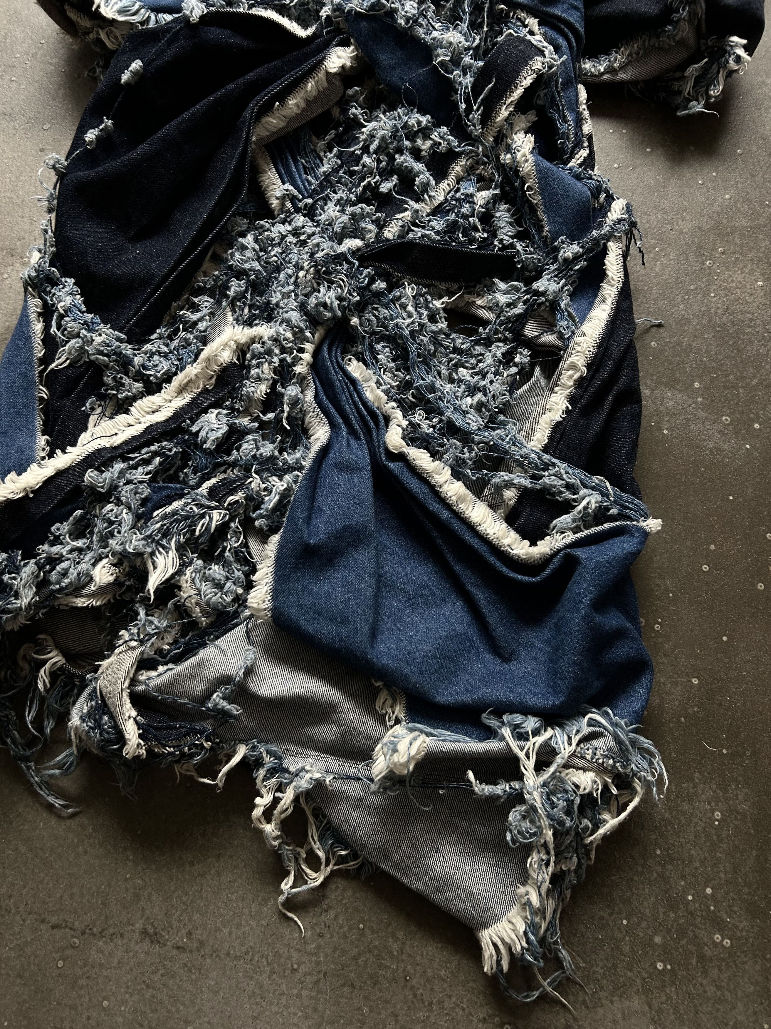 Nozomi Ishiguro Torn Denim Skirt by Nozomi Ishiguro Size 28" / US 6 / IT 42 - 7 Thumbnail