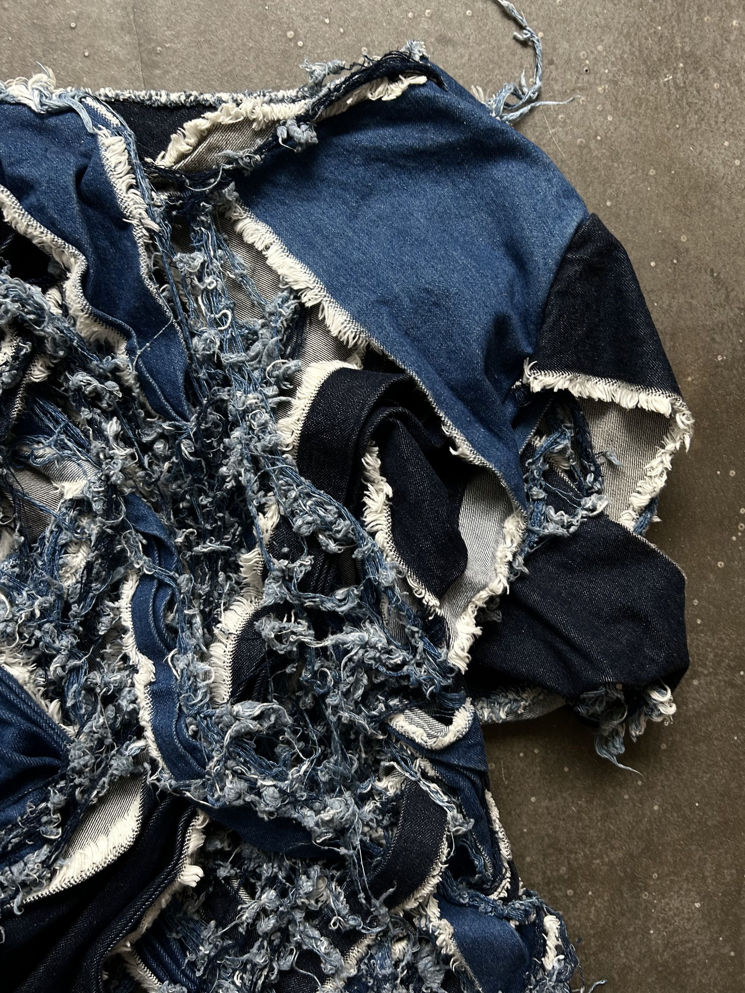 Nozomi Ishiguro Torn Denim Skirt by Nozomi Ishiguro Size 28" / US 6 / IT 42 - 8 Thumbnail