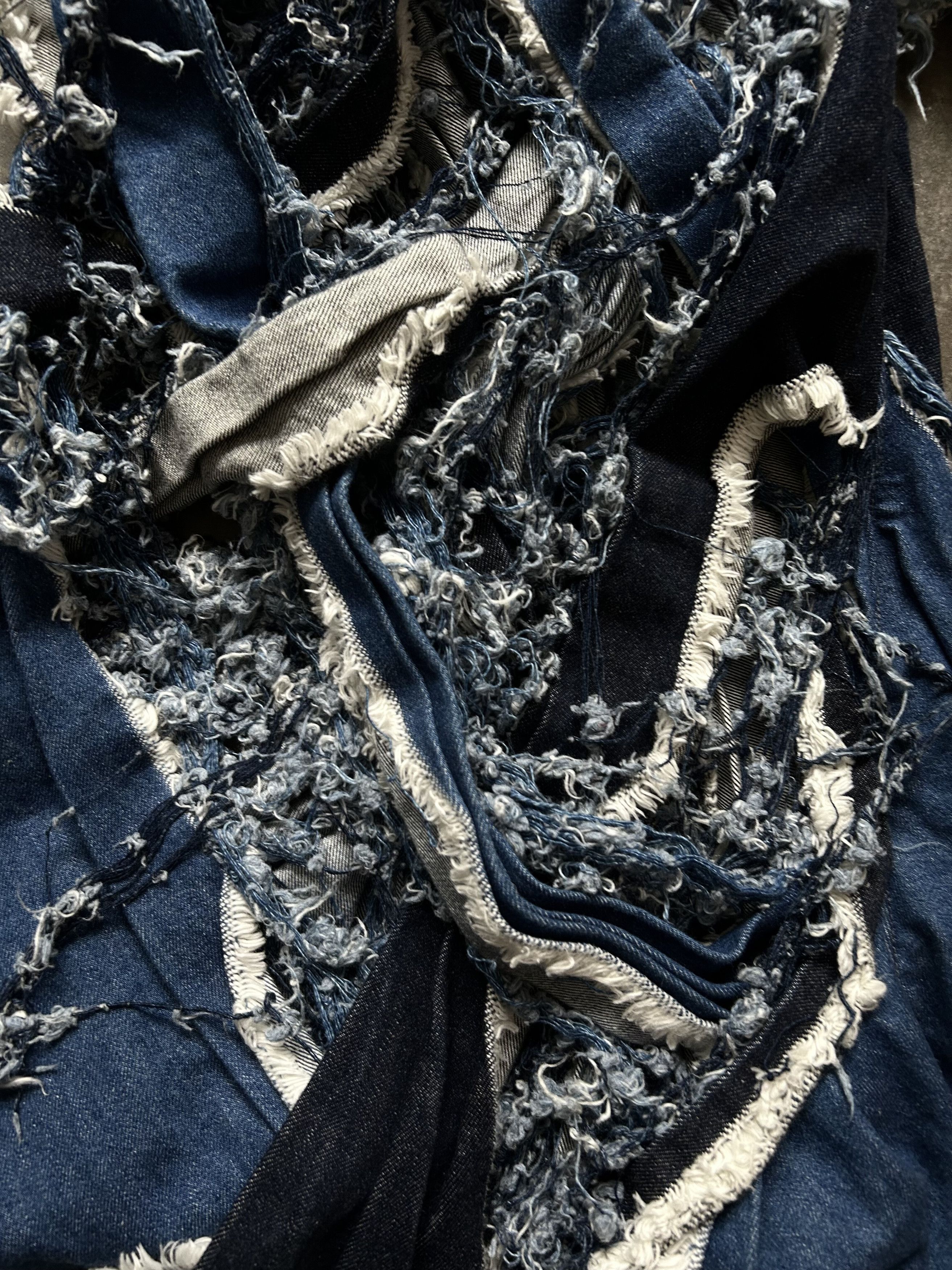Nozomi Ishiguro Torn Denim Skirt by Nozomi Ishiguro Size 28" / US 6 / IT 42 - 3 Thumbnail