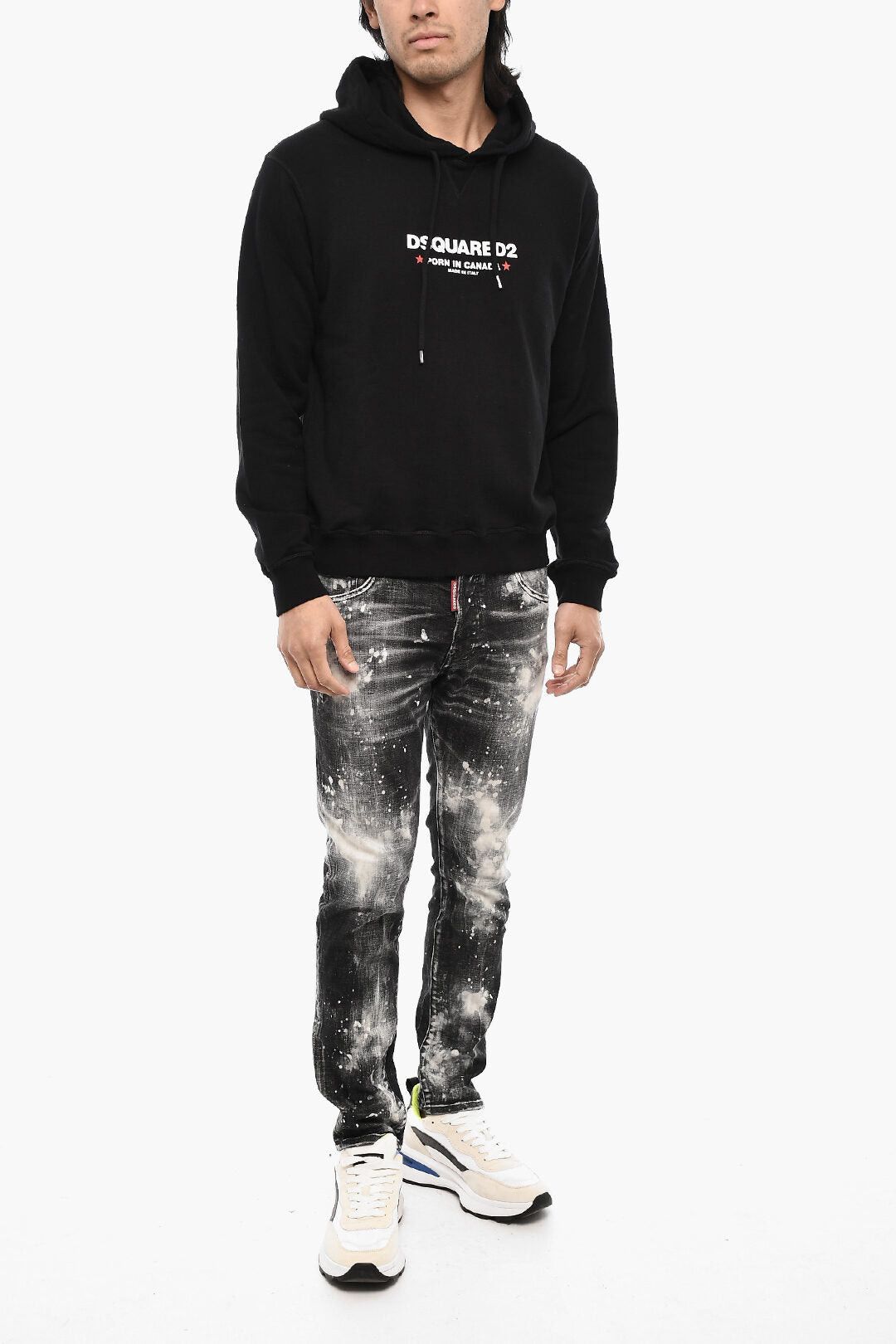 Dsquared2 Cotton Hoodie with Print Size US XL / EU 56 / 4 - 4 Thumbnail