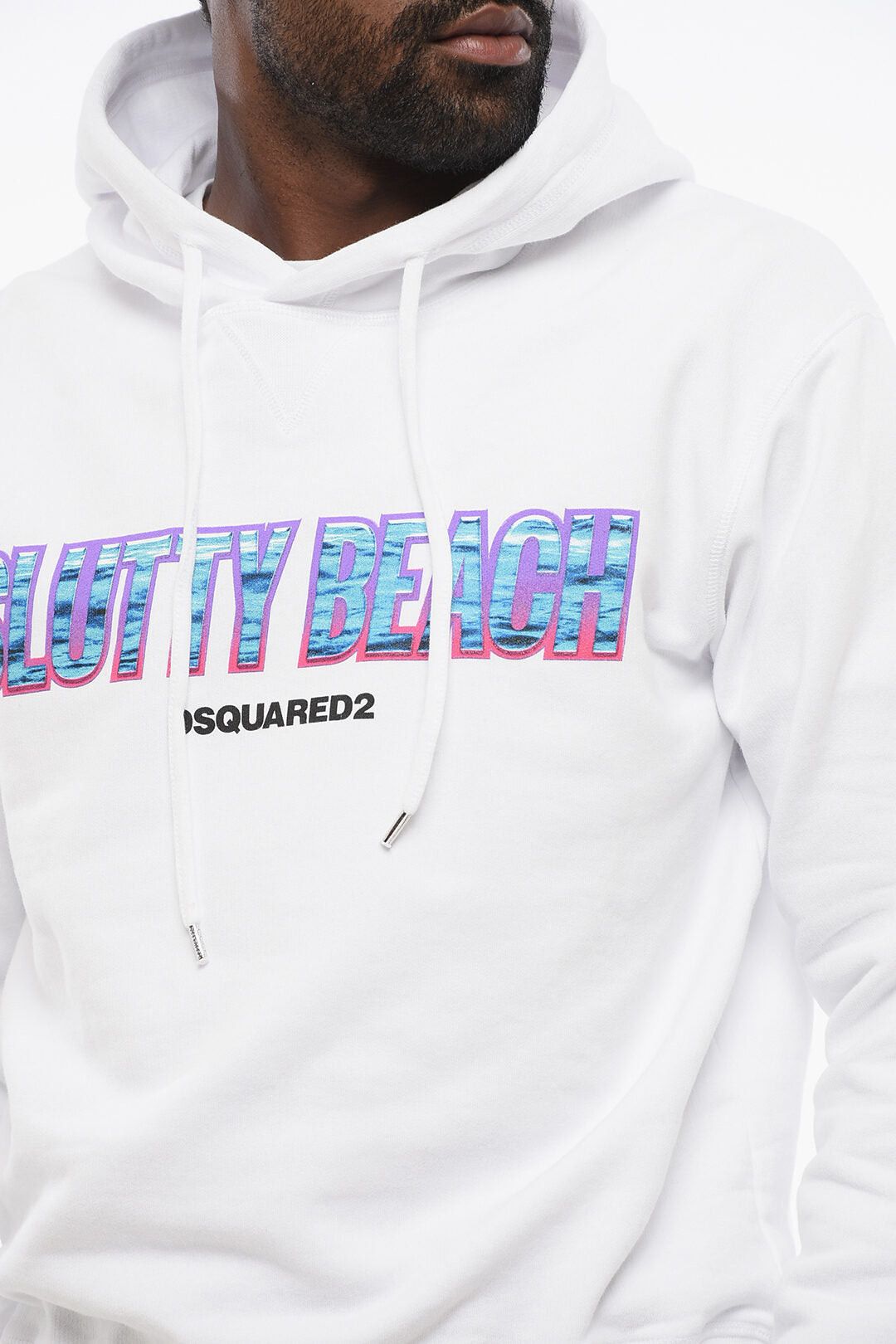 Dsquared2 Cotton Hoodie with Front Print Size US M / EU 48-50 / 2 - 3 Thumbnail