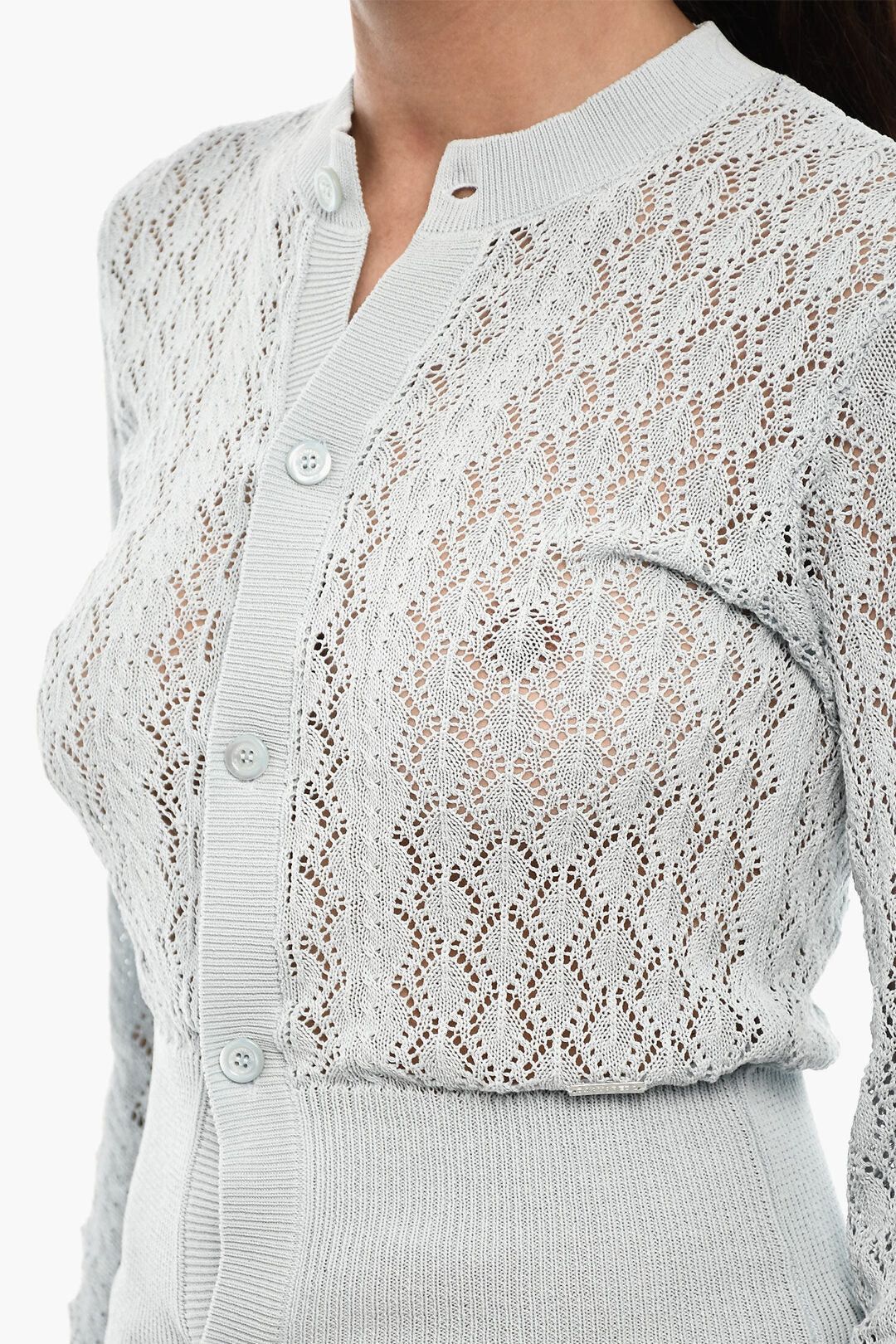 Dsquared2 Openwork Cardigan with Logo Buttons Size S / US 4 / IT 40 - 3 Thumbnail