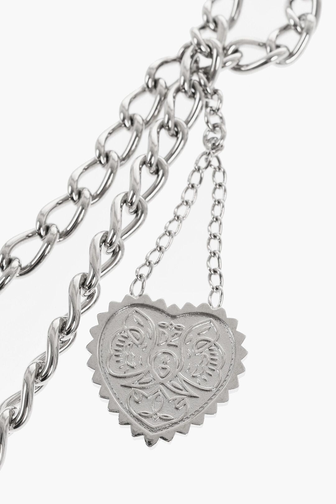Dsquared2 Necklace OPEN YOUR HEART A Silver-Effect Chain with Charms Size ONE SIZE - 2 Thumbnail