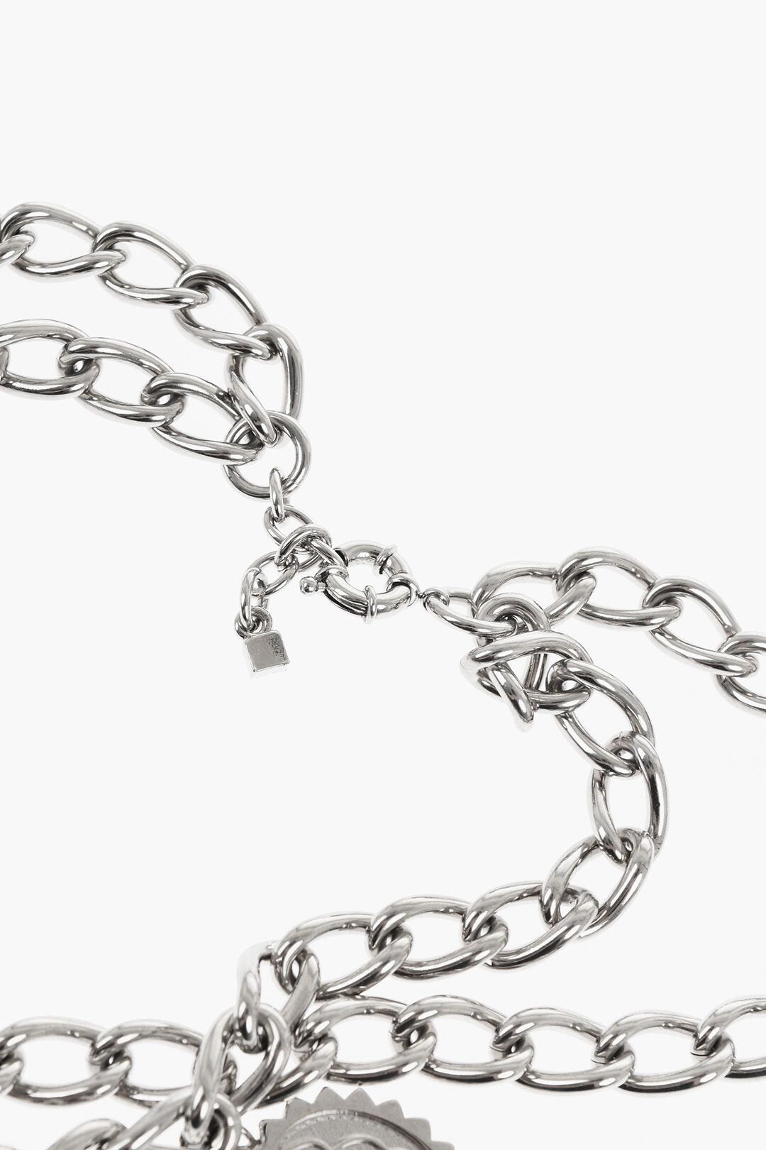 Dsquared2 Necklace OPEN YOUR HEART A Silver-Effect Chain with Charms Size ONE SIZE - 3 Thumbnail
