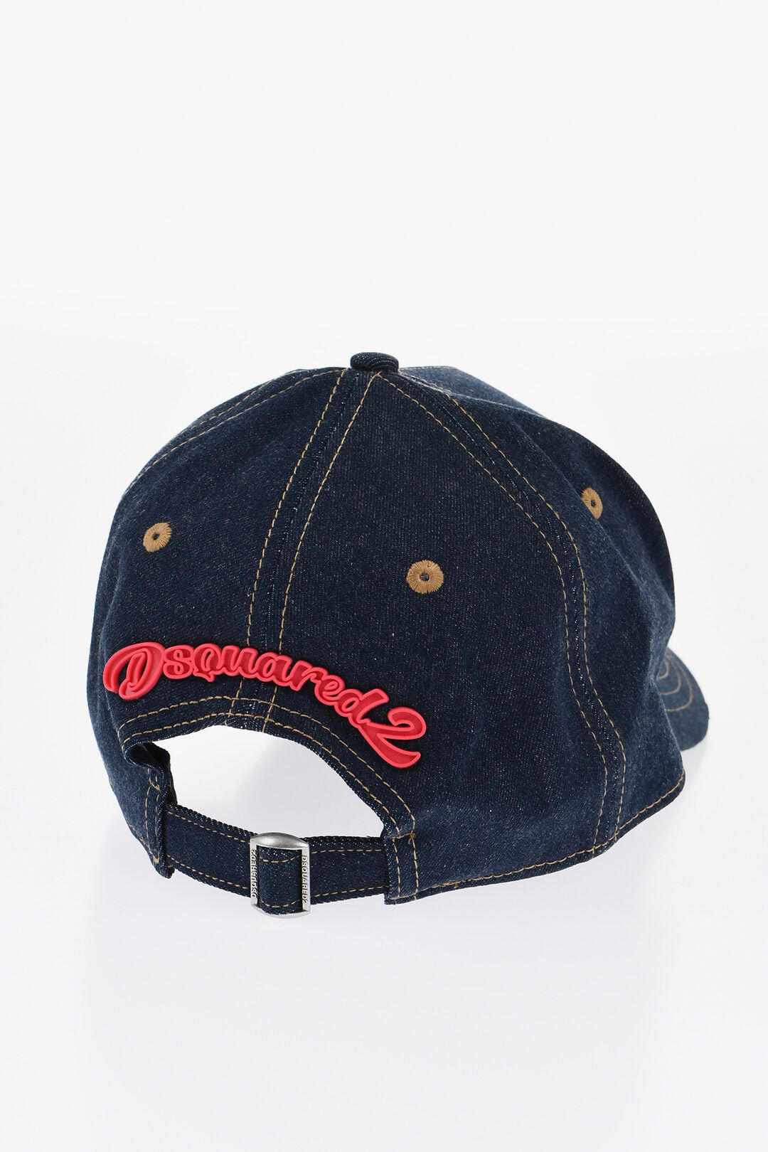 Dsquared2 Denim Baseball Cap with Rubber Detail Size ONE SIZE - 3 Thumbnail