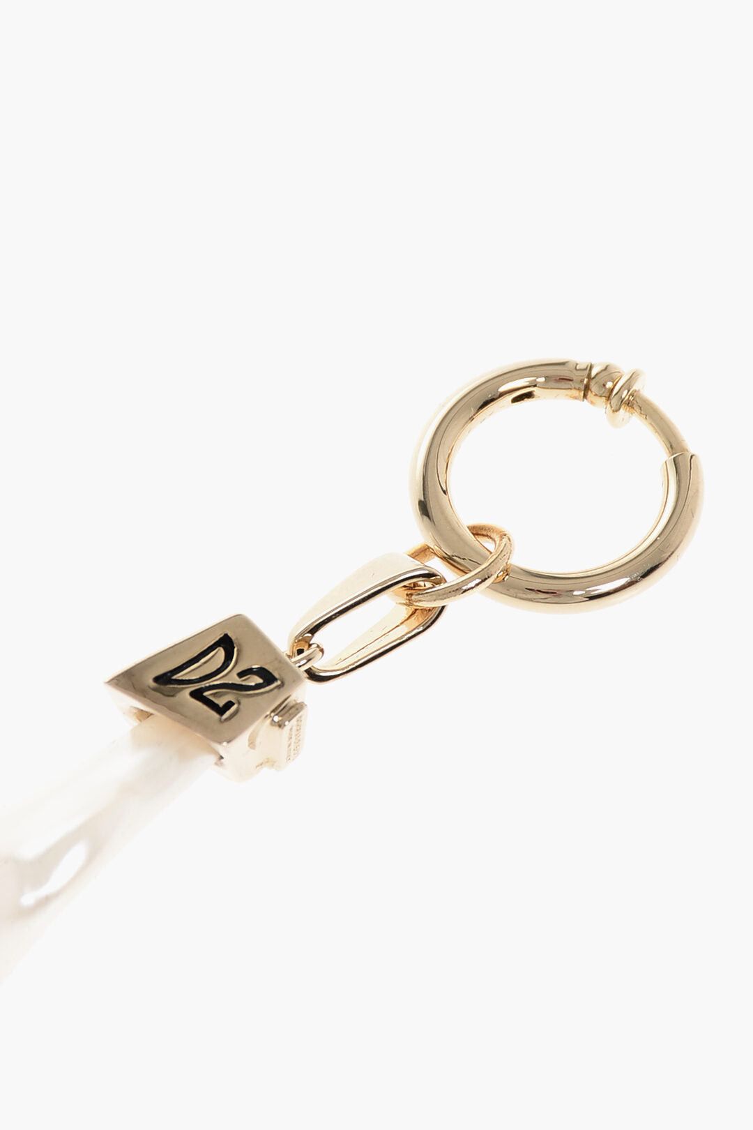 Dsquared2 Single Clip-On Metal Earring with Pearl-Shaped Pendant Size ONE SIZE - 2 Thumbnail