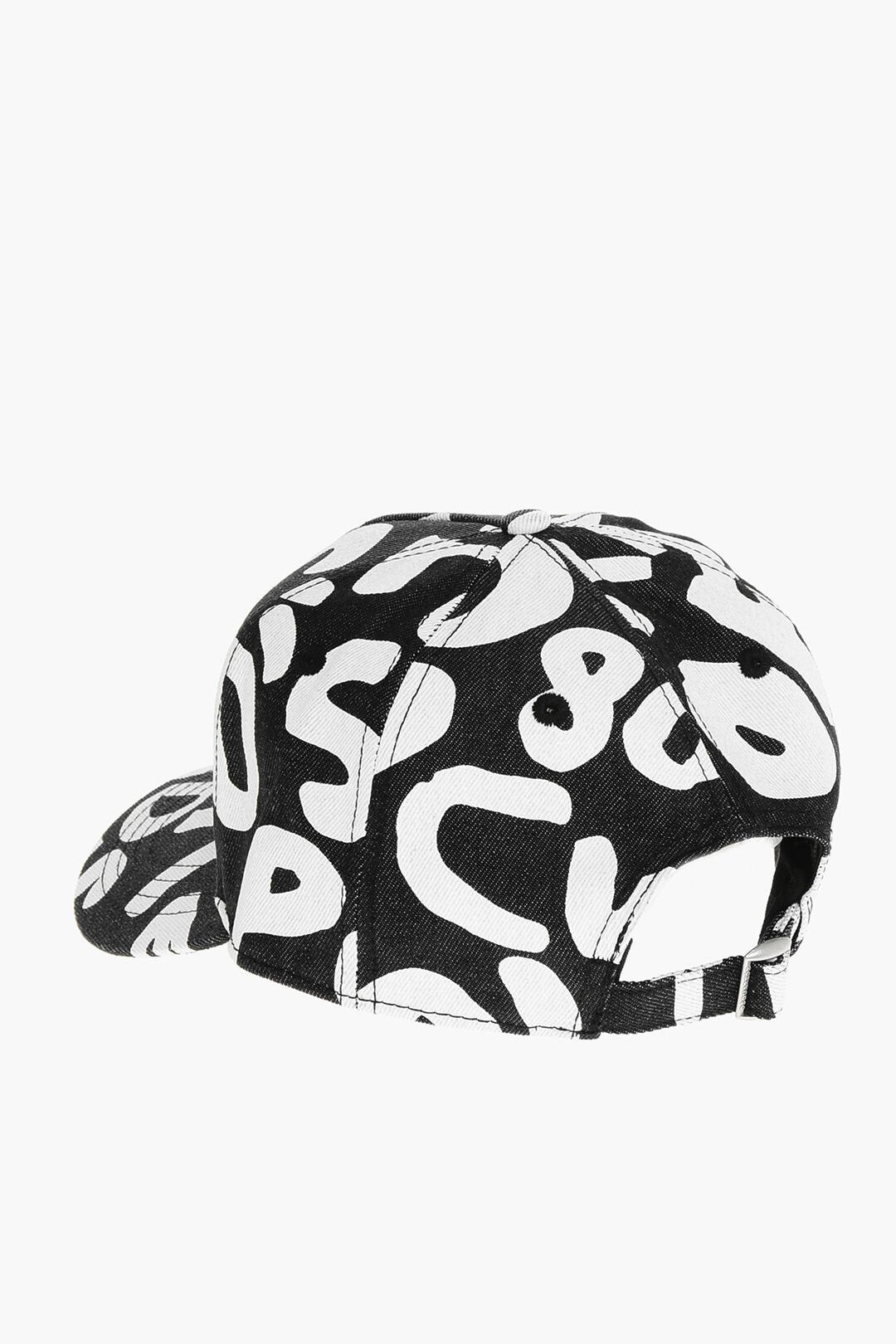 Dsquared2 Printed Denim Baseball Cap POP 80'S Size ONE SIZE - 2 Thumbnail