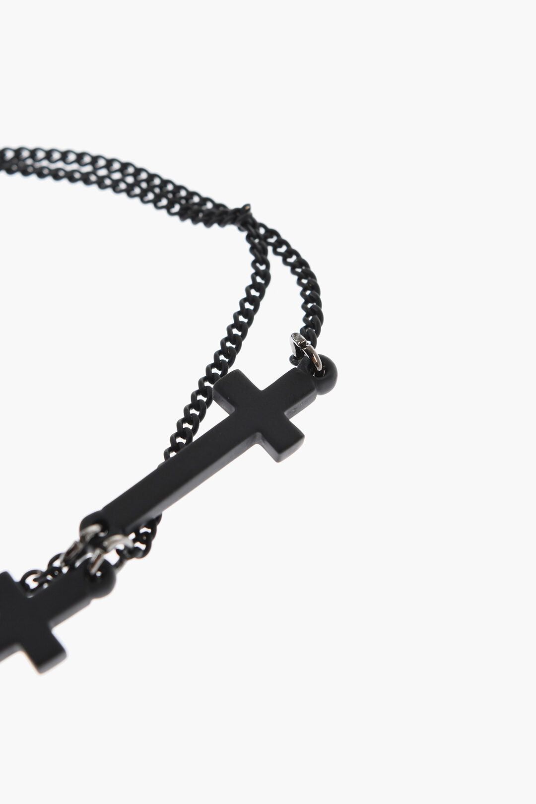 Dsquared2 Double-Chain Bracelet JESUS with Cross-Shaped Charms Size ONE SIZE - 2 Thumbnail