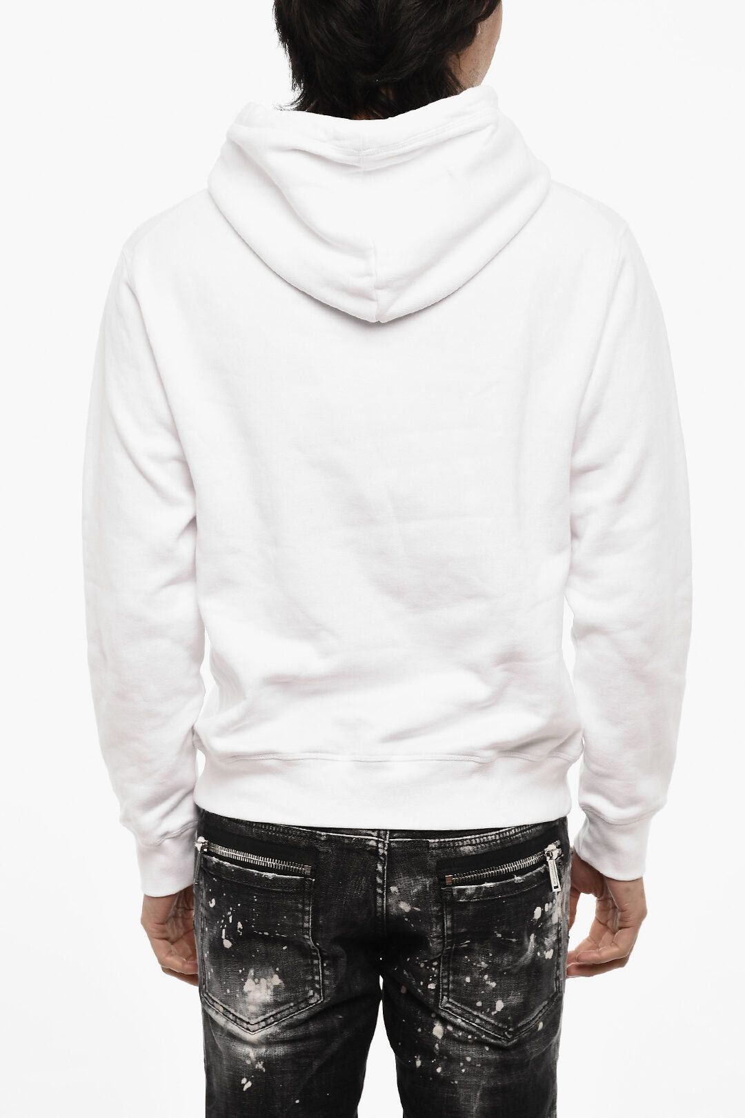 Dsquared2 Cotton Hoodie with Contrast Print Size US M / EU 48-50 / 2 - 2 Thumbnail