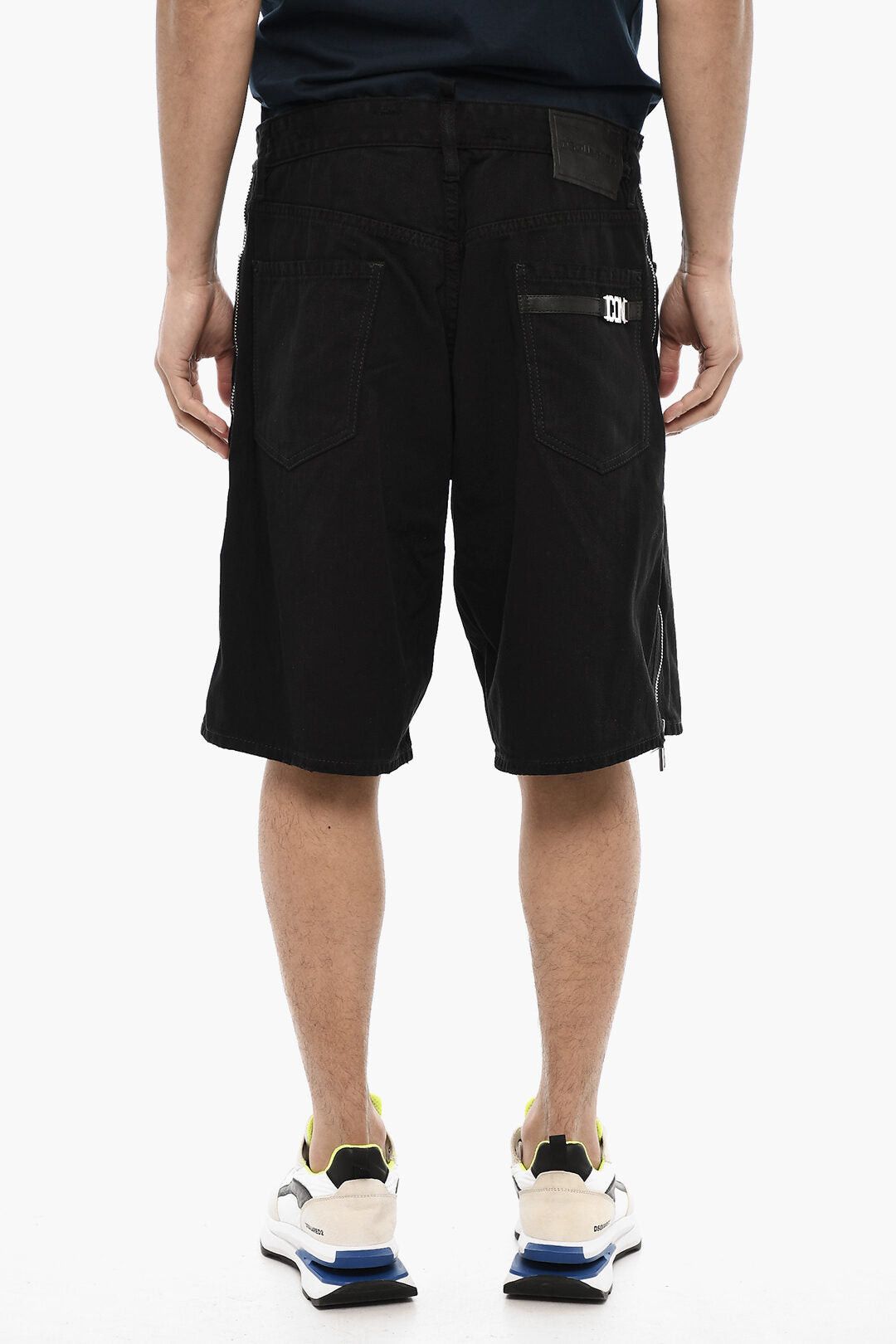 Dsquared2 Dark Wash Shorts with Side Zip Size US 28 / EU 44 - 2 Thumbnail