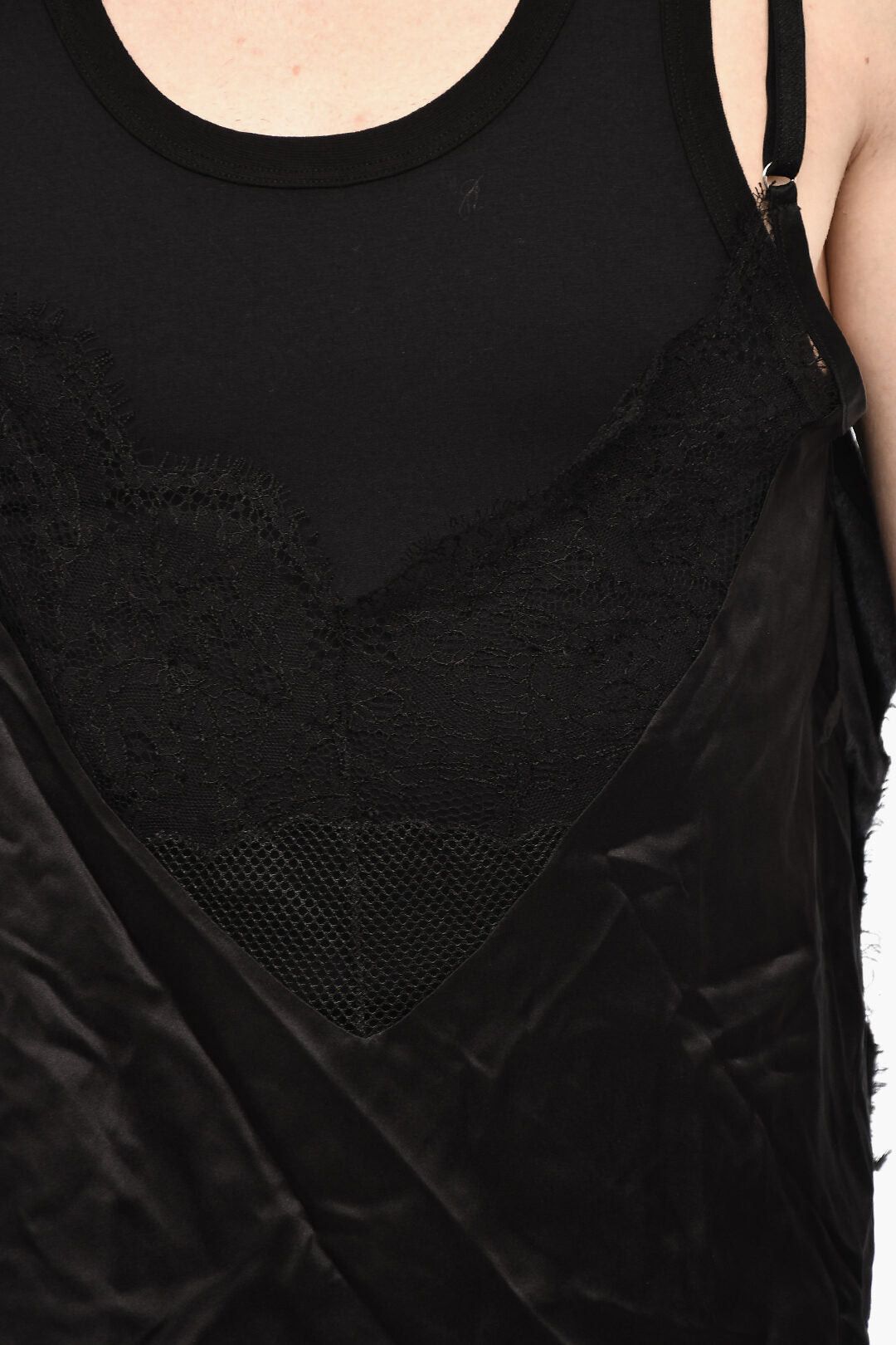 Dsquared2 Silk-Blend Tank Top Underwear with Lace Hem Size ONE SIZE - 3 Thumbnail