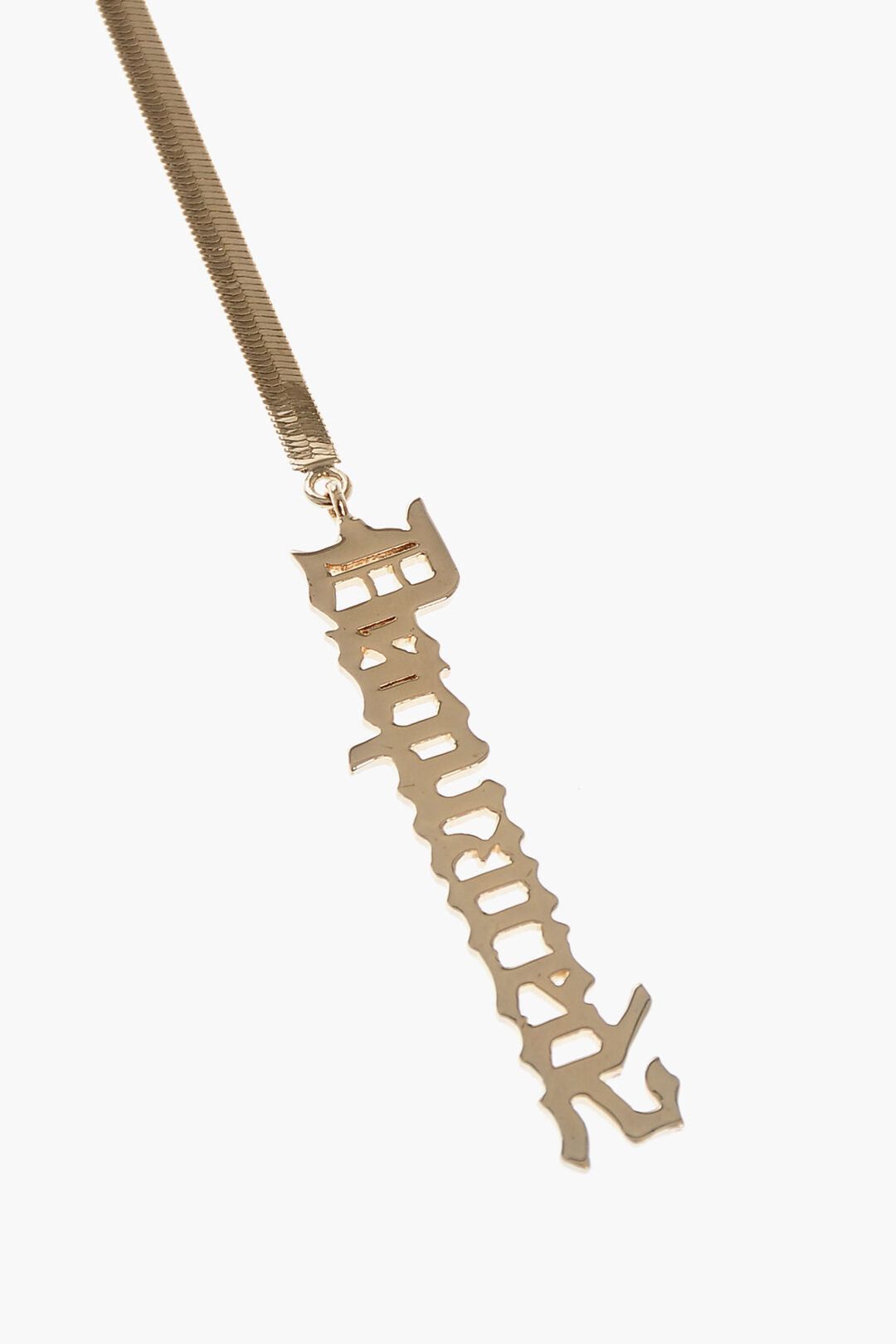 Dsquared2 Single Maxi Earring with Logo Pendant in Gothic Motif Size ONE SIZE - 2 Thumbnail