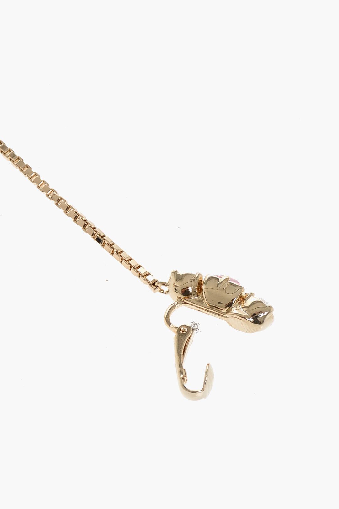 Dsquared2 Maxi Single Clip-On Earring with Double Pendant Size ONE SIZE - 4 Thumbnail