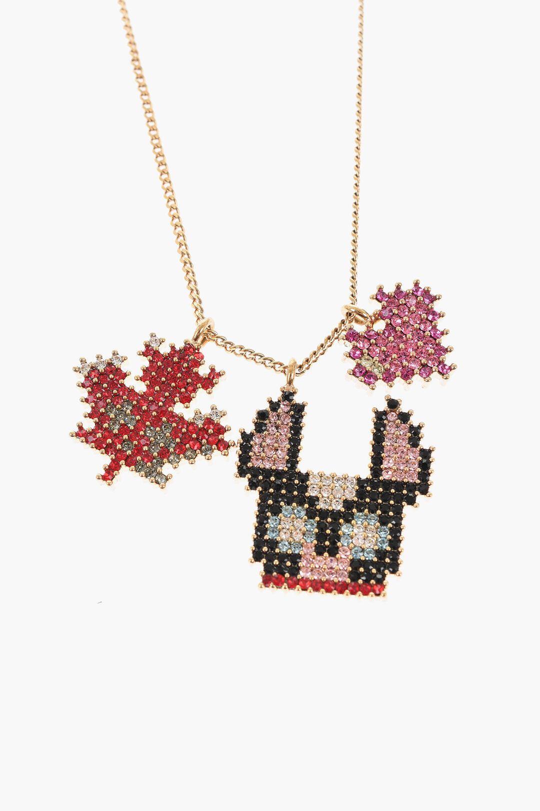 Dsquared2 Metal Necklace GAMING Embellished with Strass Size ONE SIZE - 2 Thumbnail