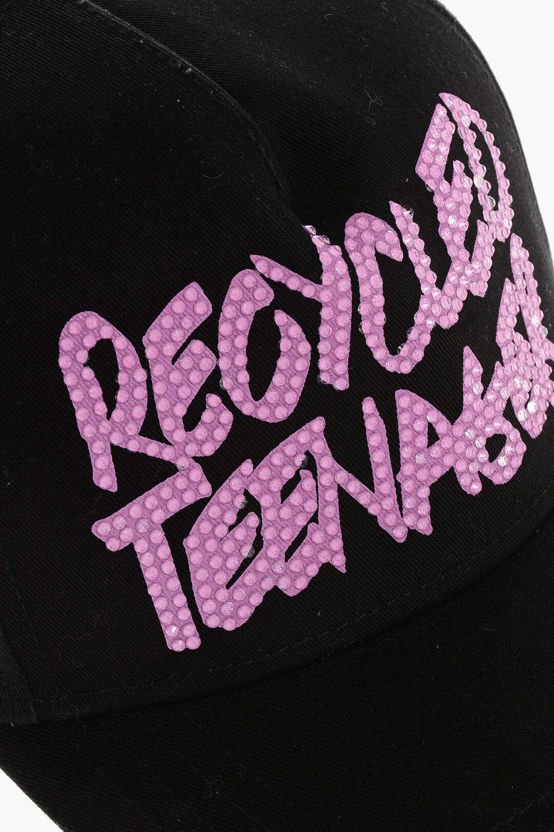 Dsquared2 Baseball Cap RECYCLED TEENEGER in Solid Color with Strass Detail Size ONE SIZE - 3 Thumbnail