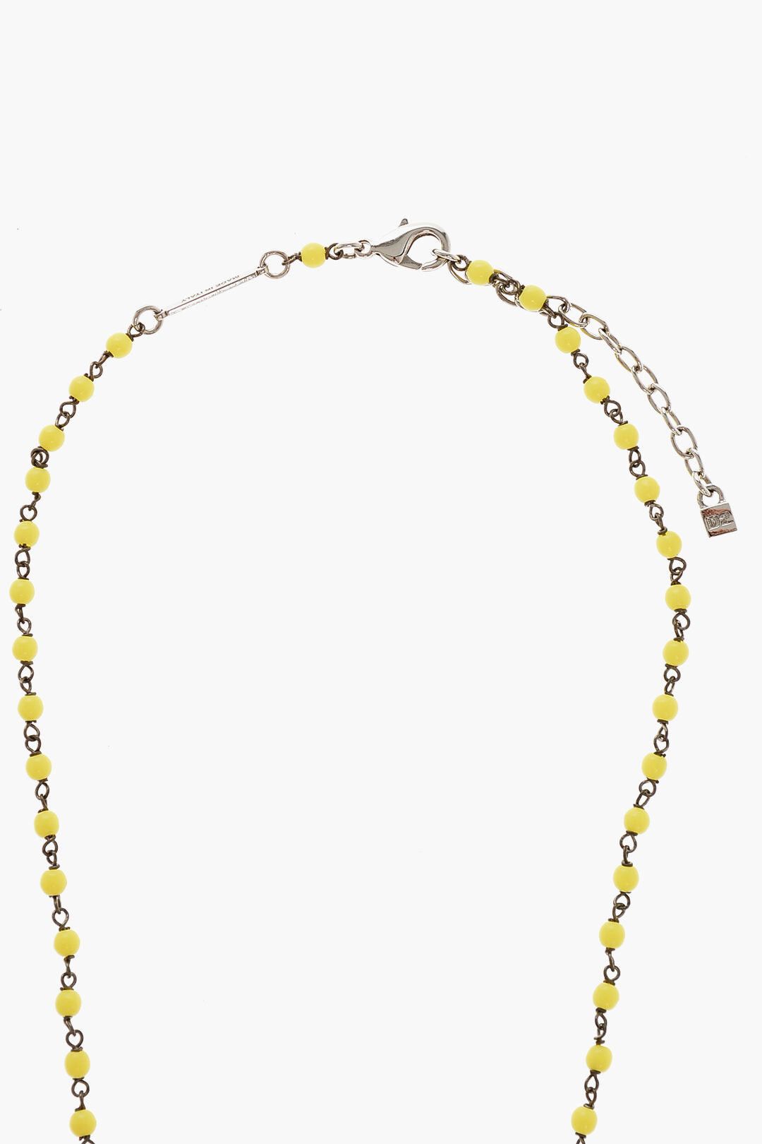 Dsquared2 Beaded Necklace with Leaf Pendant Size ONE SIZE - 3 Thumbnail
