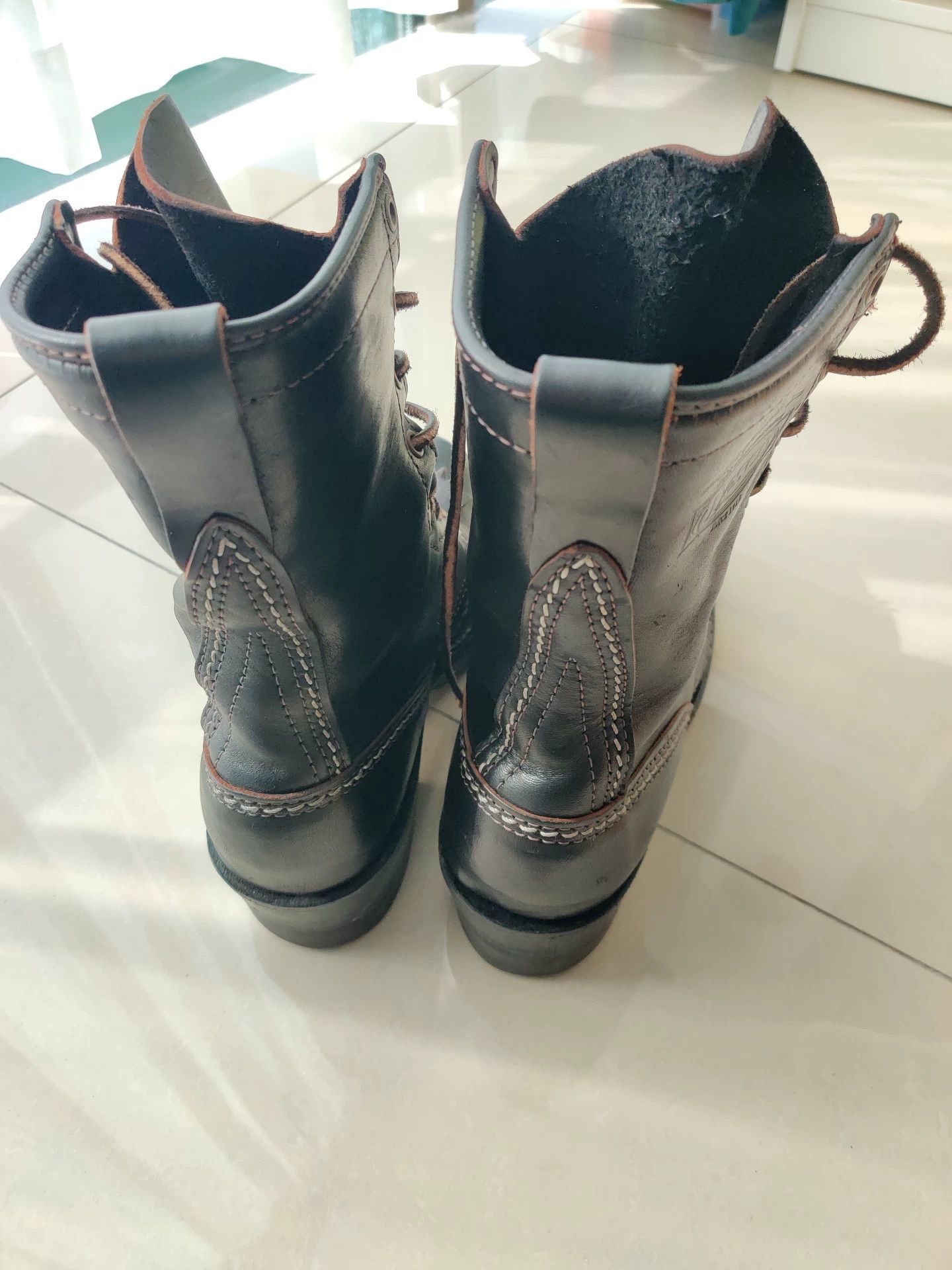 WESCO Wesco Jobmaster Black Leather Boots Size US 10 / EU 43 - 4 Thumbnail