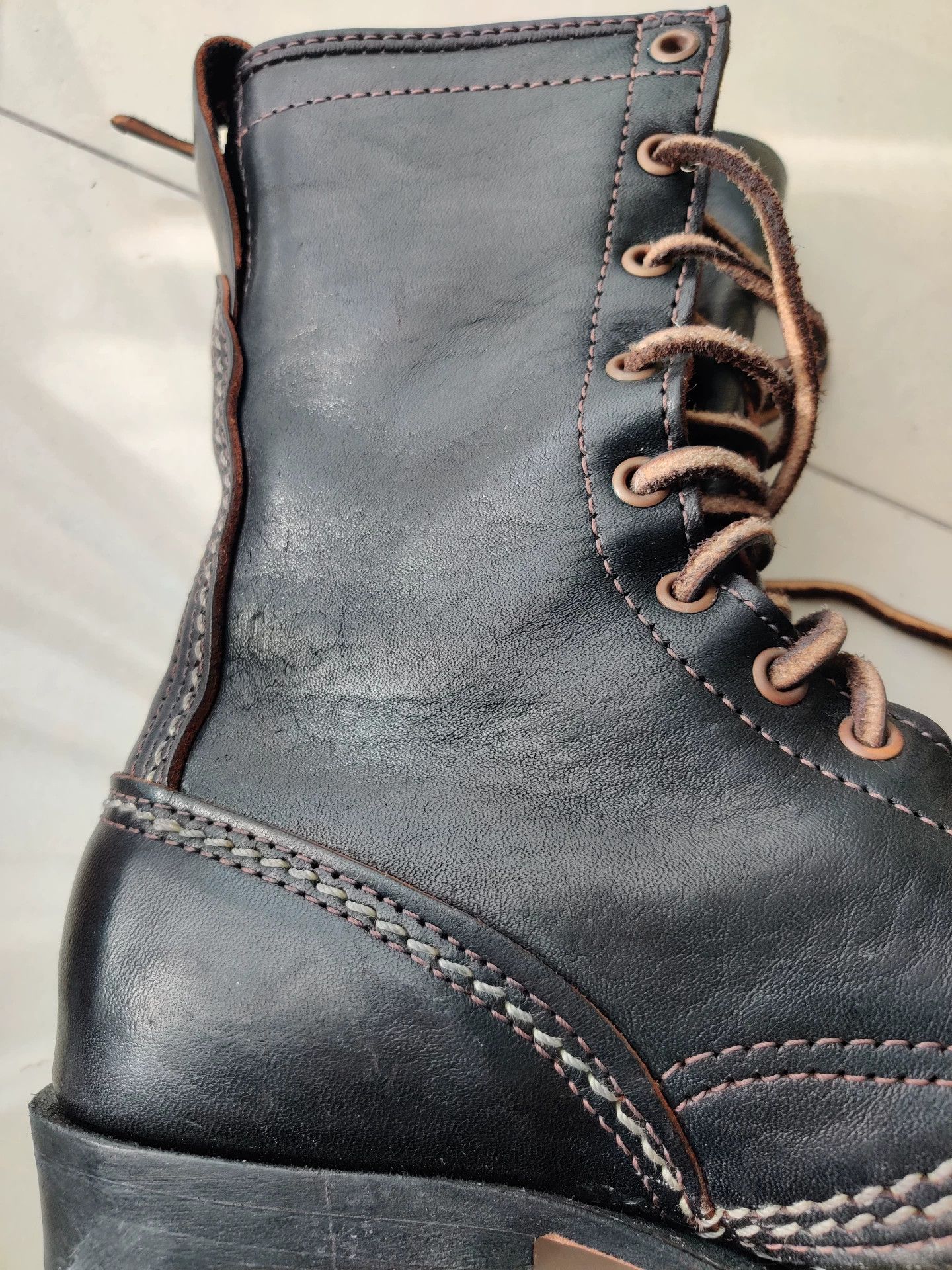 WESCO Wesco Jobmaster Black Leather Boots Size US 10 / EU 43 - 9 Thumbnail