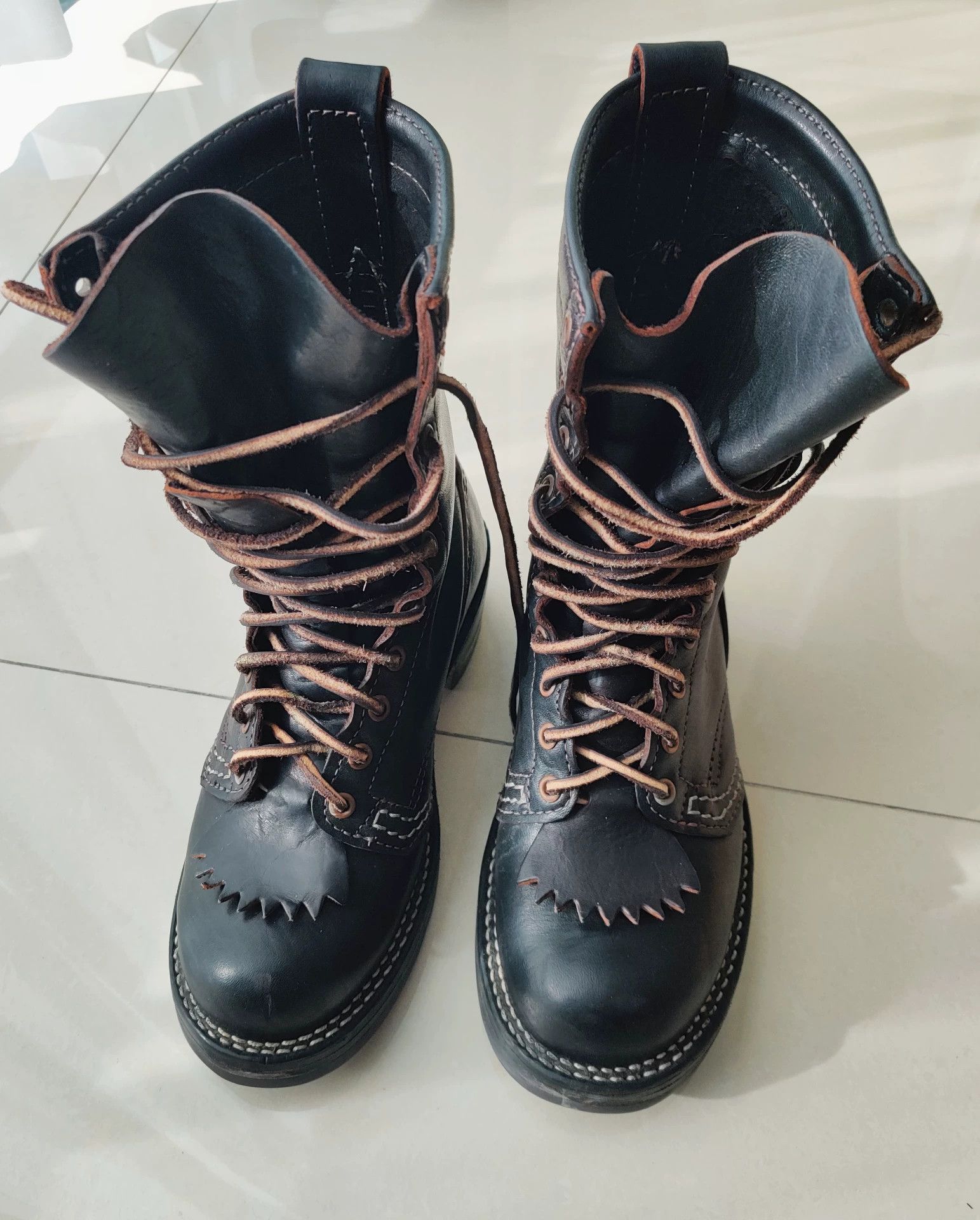 WESCO Wesco Jobmaster Black Leather Boots Size US 10 / EU 43 - 2 Thumbnail