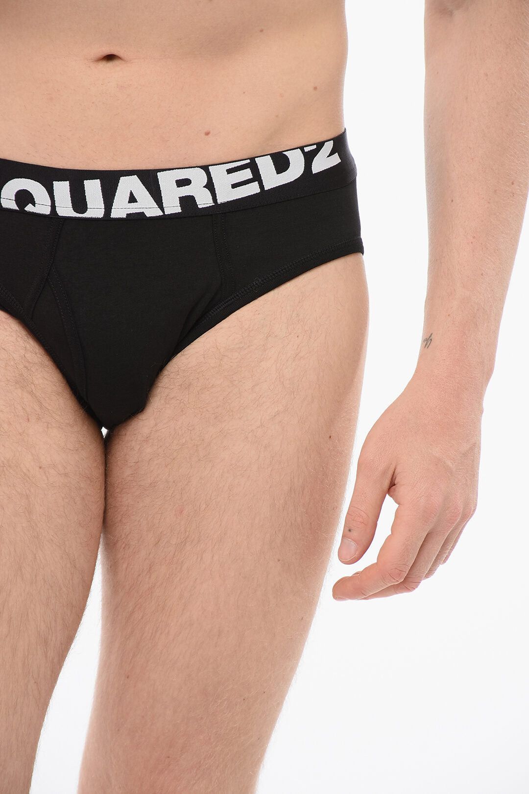 Dsquared2 Cotton Briefs With Logo Band Size ONE SIZE - 3 Thumbnail