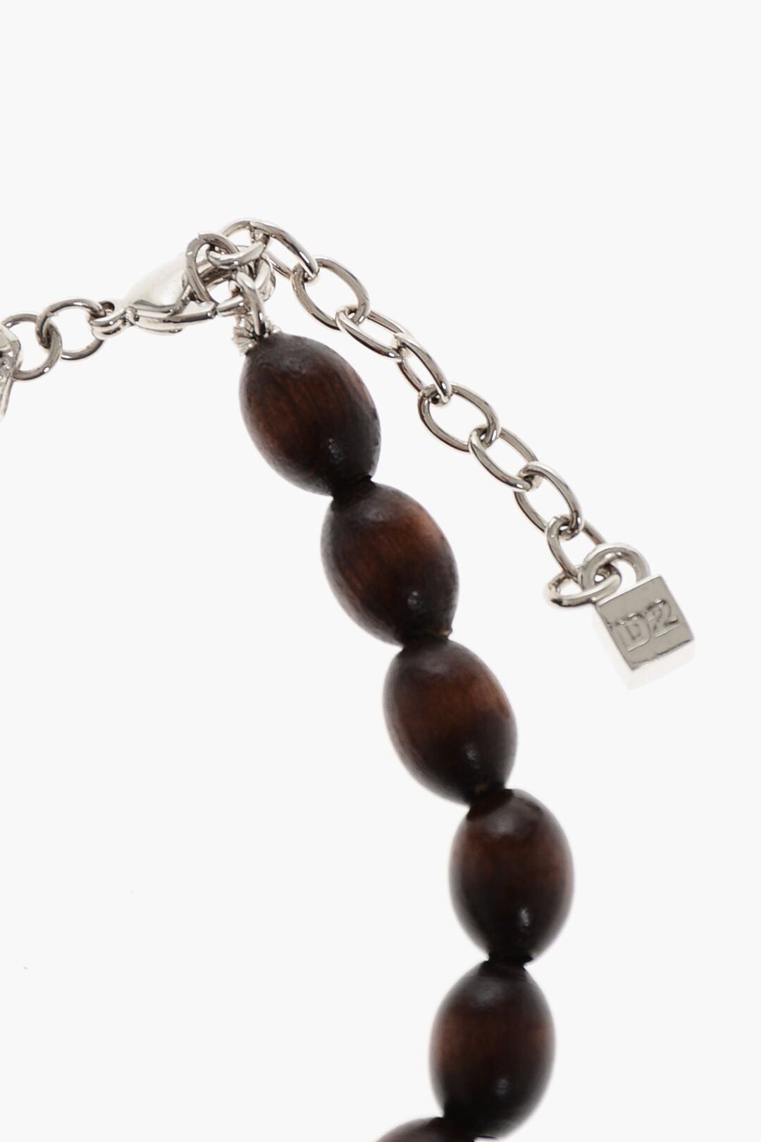 Dsquared2 Half-Charms and Half Wooden-Bead Bracelet Size ONE SIZE - 3 Thumbnail