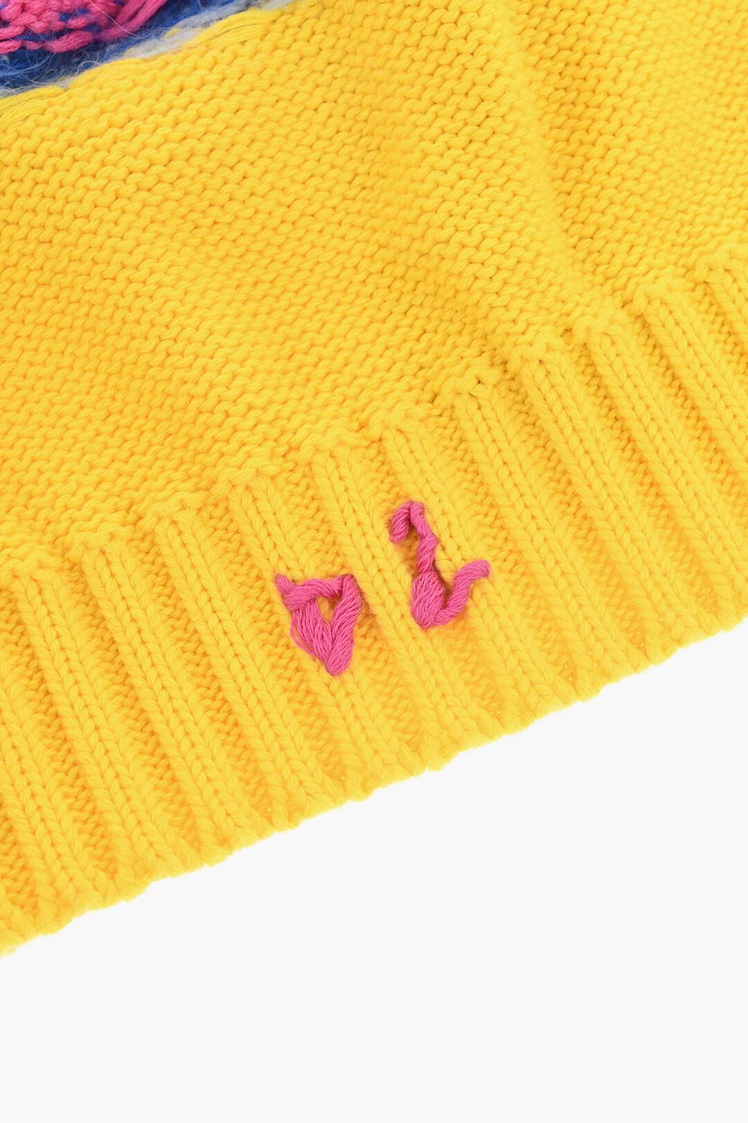Dsquared2 Two-Tone Beanie With Embroidered Monogram Size ONE SIZE - 2 Thumbnail