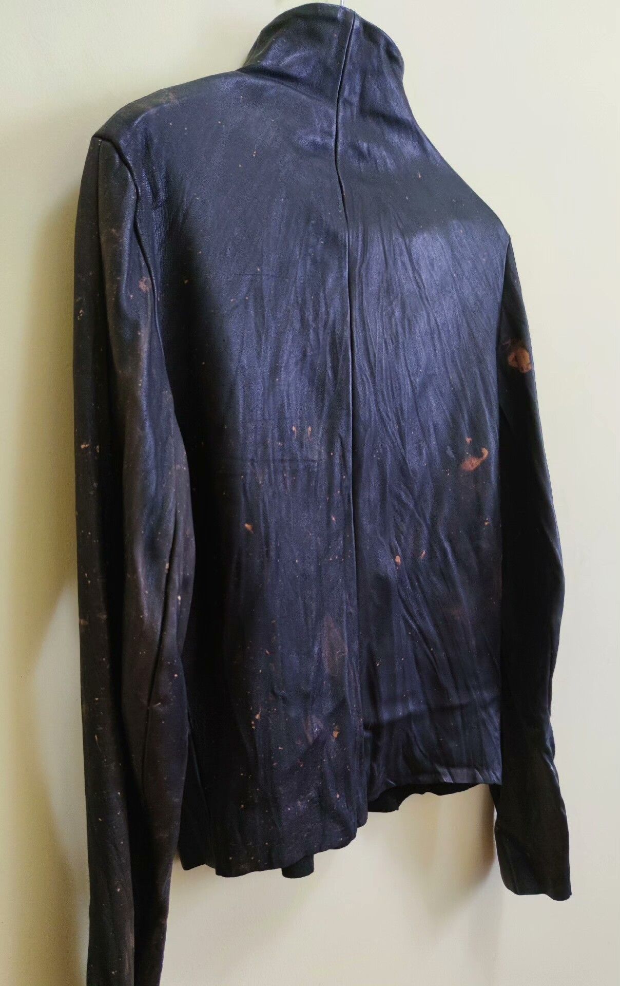 Rick Owens Obscur Vintage Black Leather Jacket Size US M / EU 48-50 / 2 - 5 Thumbnail