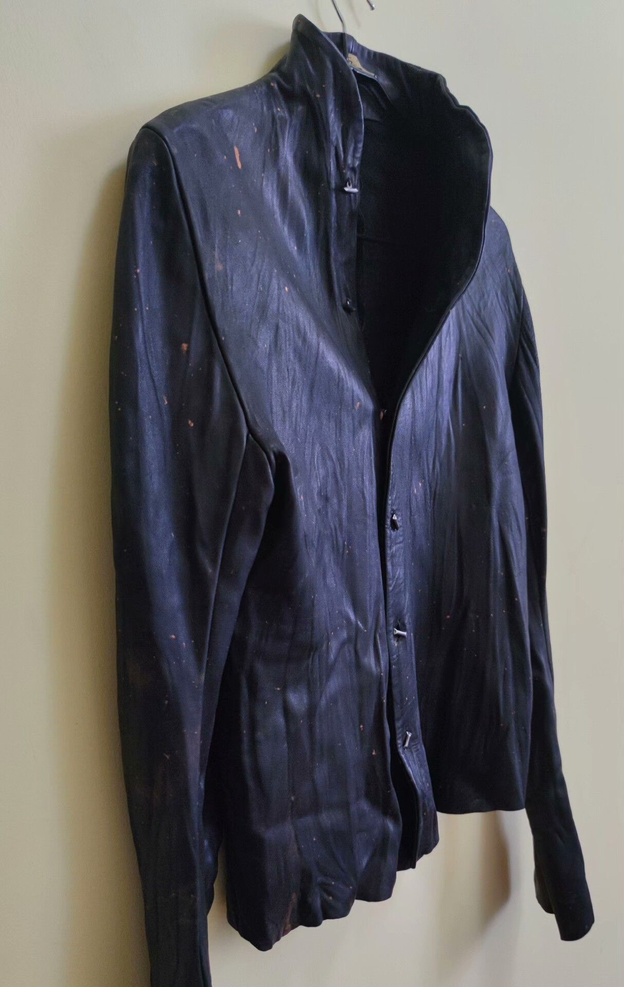 Rick Owens Obscur Vintage Black Leather Jacket Size US M / EU 48-50 / 2 - 7 Thumbnail