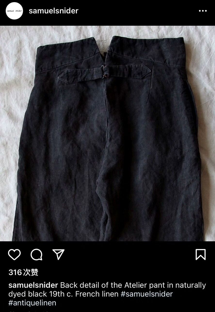 Other Antique Linen Artisan Pants by Samuel Snider Size US 32 / EU 48 - 9 Thumbnail