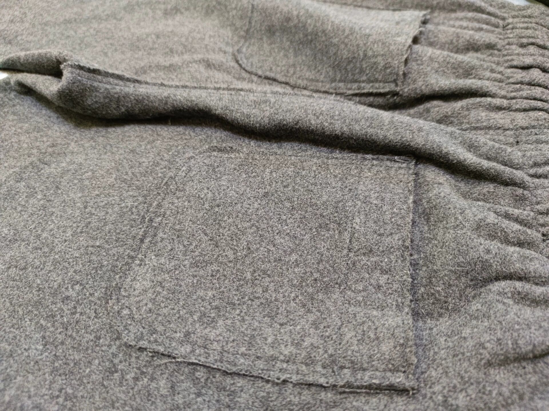Helmut Lang Helmut Lang Gray Wool Wide Leg Pants Size 36" / US 14 / IT 50 - 4 Thumbnail