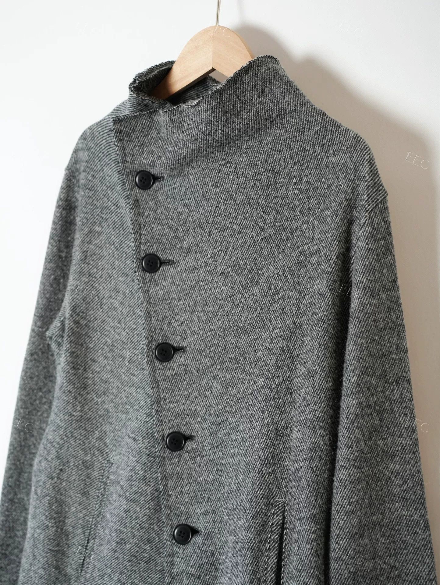 Yohji Yamamoto Yohji Yamamoto Gray Wool Jacket Size US M / EU 48-50 / 2 - 5 Thumbnail
