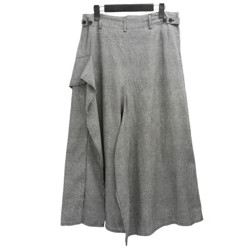 Yohji Yamamoto Yohji Yamamoto NOIR Houndstooth Skirt Pants Size 28" / US 6 / IT 42 - 2 Thumbnail