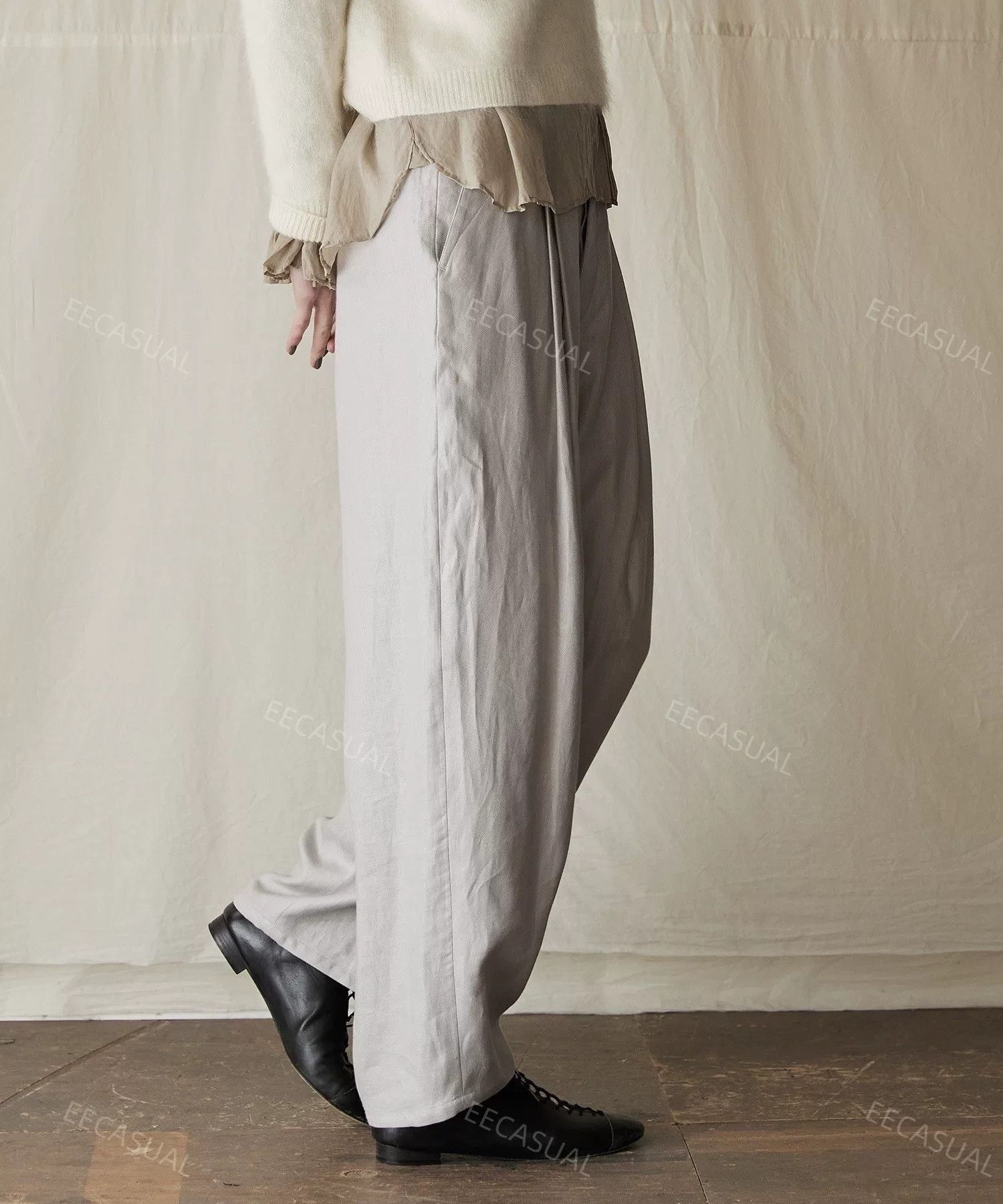 KIJIMA TAKAYUKI Suzuki Takayuki Red Wide-Legged Pants Size US 30 / EU 46 - 8 Thumbnail