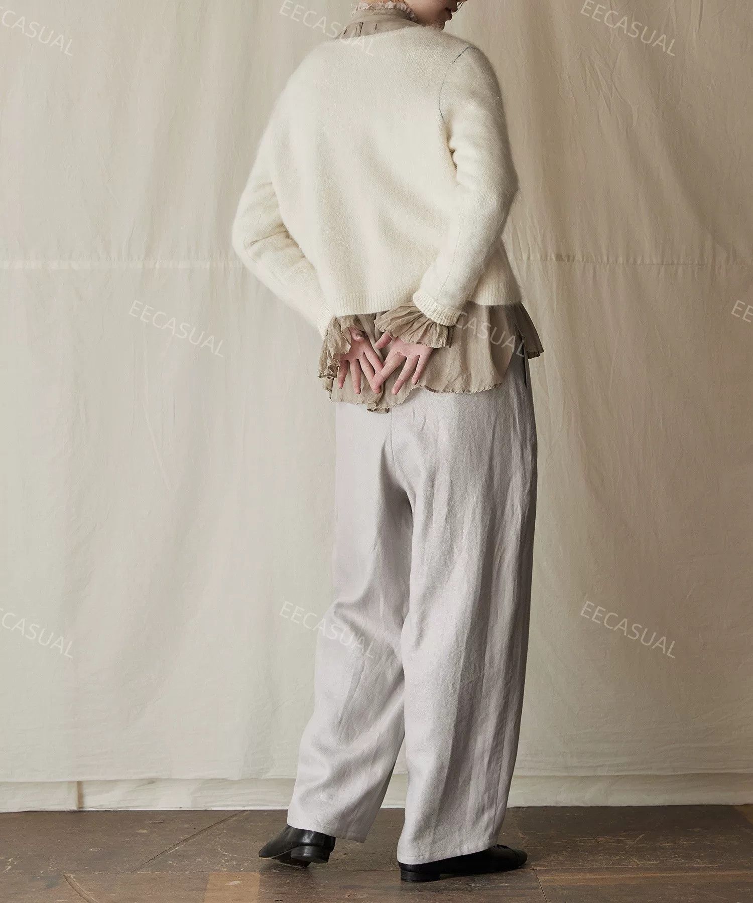 KIJIMA TAKAYUKI Suzuki Takayuki Red Wide-Legged Pants Size US 30 / EU 46 - 4 Thumbnail