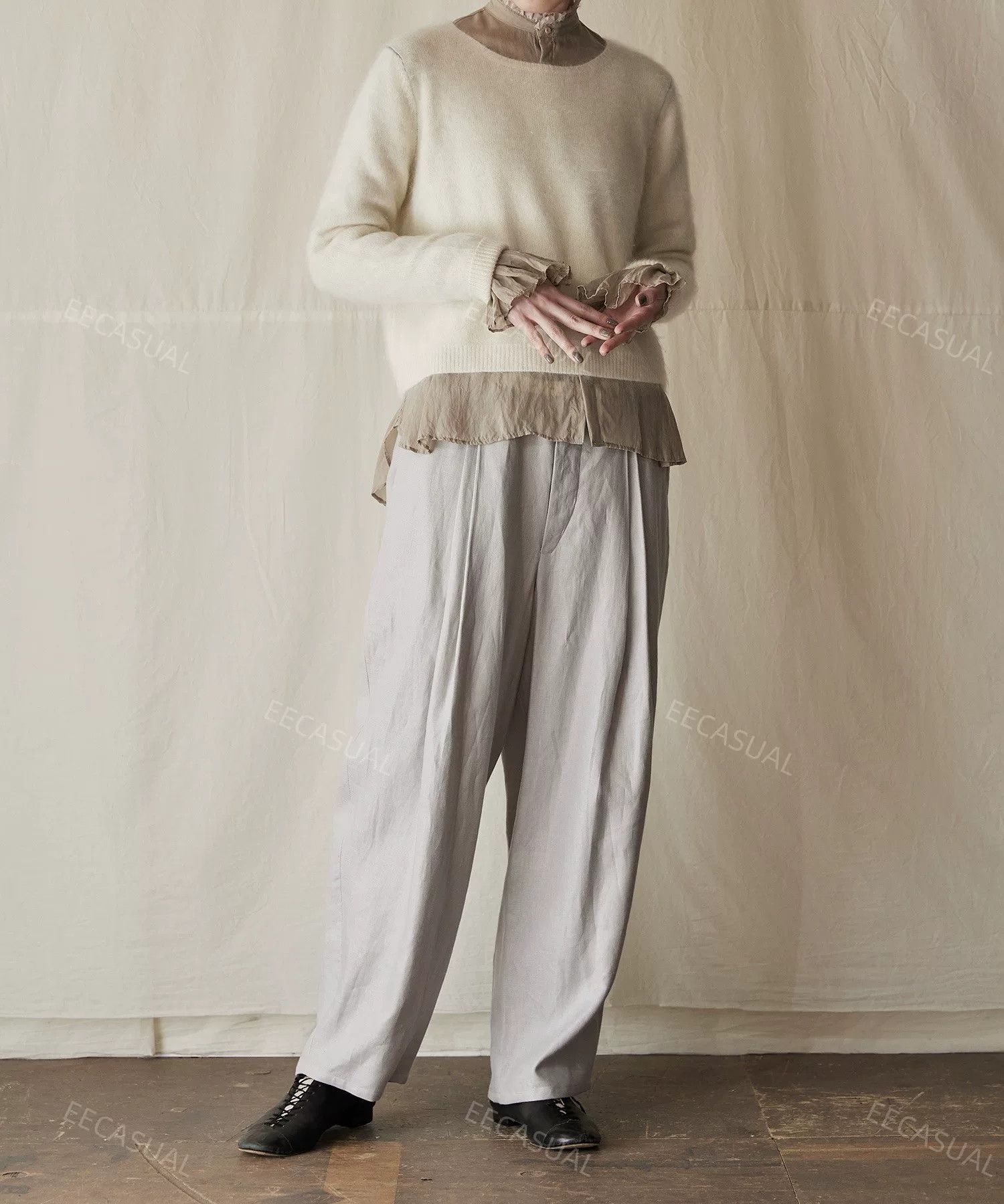 KIJIMA TAKAYUKI Suzuki Takayuki Red Wide-Legged Pants Size US 30 / EU 46 - 5 Thumbnail