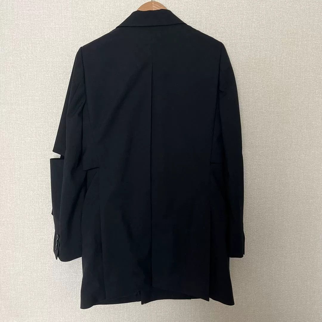 Noir Kei Ninomiya Noir Kei Ninomiya Black Wool Coat Size M / US 6-8 / IT 42-44 - 2 Thumbnail