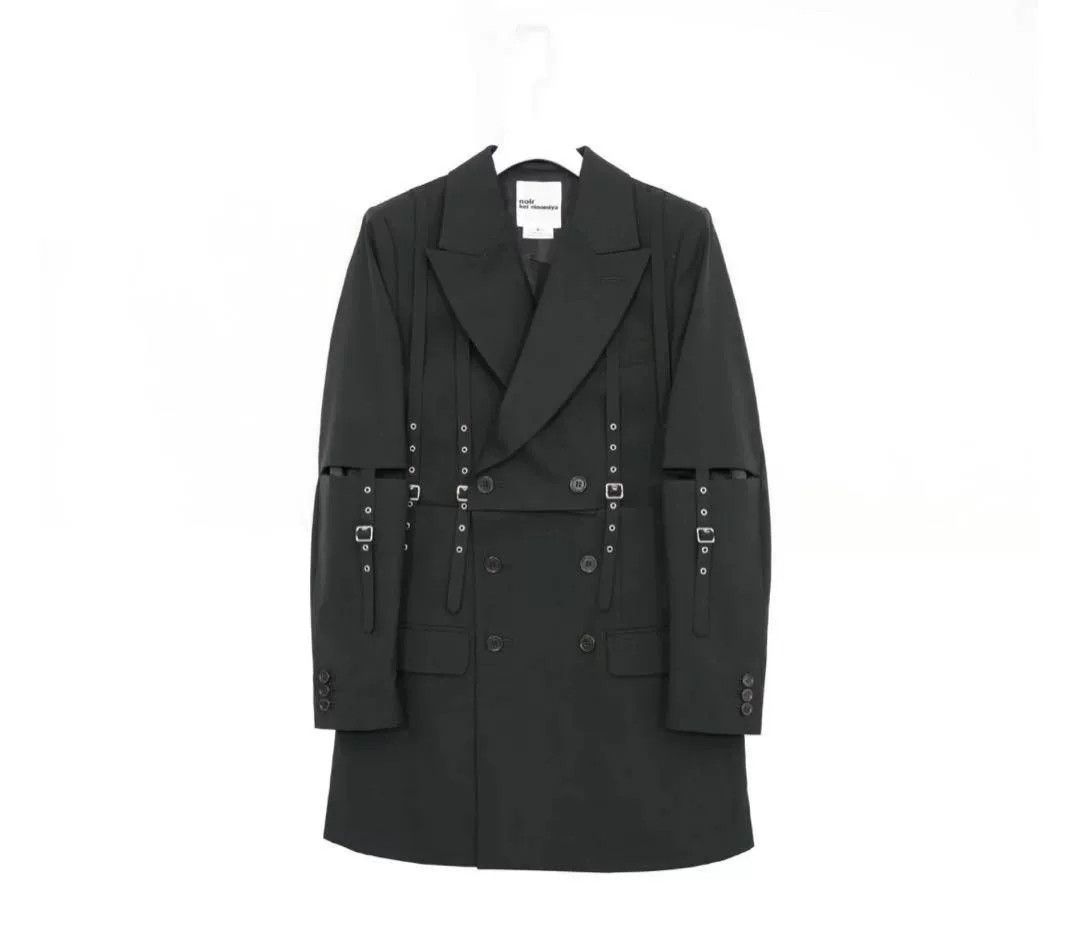 Noir Kei Ninomiya Noir Kei Ninomiya Black Wool Coat Size M / US 6-8 / IT 42-44 - 8 Thumbnail