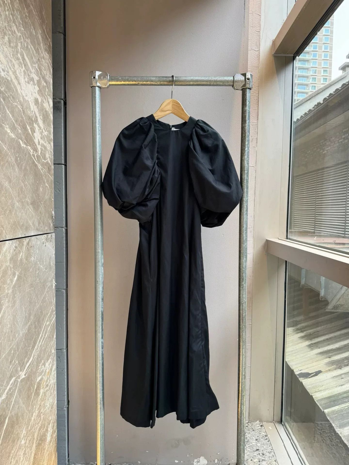 Noir Kei Ninomiya Noir Kei Ninomiya Black Cotton Dress Size M / US 6-8 / IT 42-44 - 3 Thumbnail