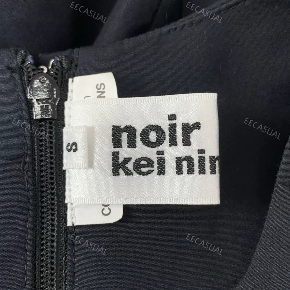 Noir Kei Ninomiya Noir Kei Ninomiya Black Cotton Dress Size M / US 6-8 / IT 42-44 - 6 Thumbnail