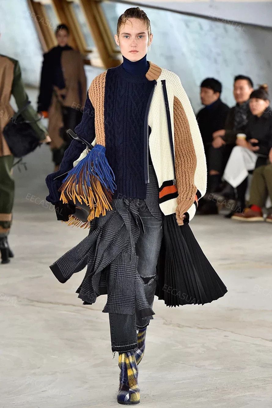 Sacai Sacai Deconstructed Wool Sweater Jacket Size M / US 6-8 / IT 42-44 - 3 Thumbnail