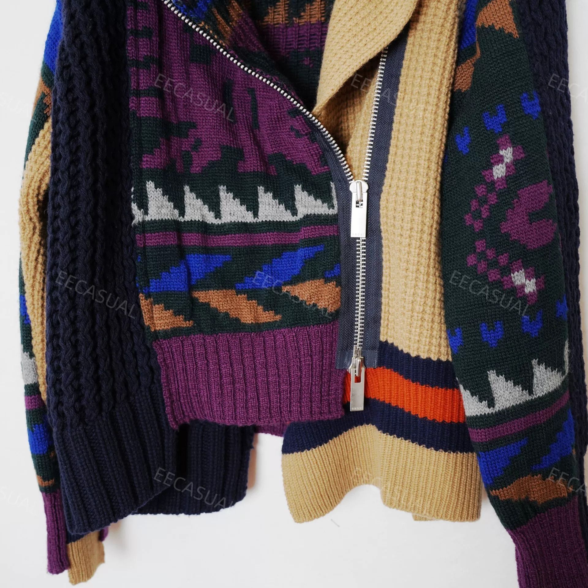 Sacai Sacai Deconstructed Wool Sweater Jacket Size M / US 6-8 / IT 42-44 - 8 Thumbnail