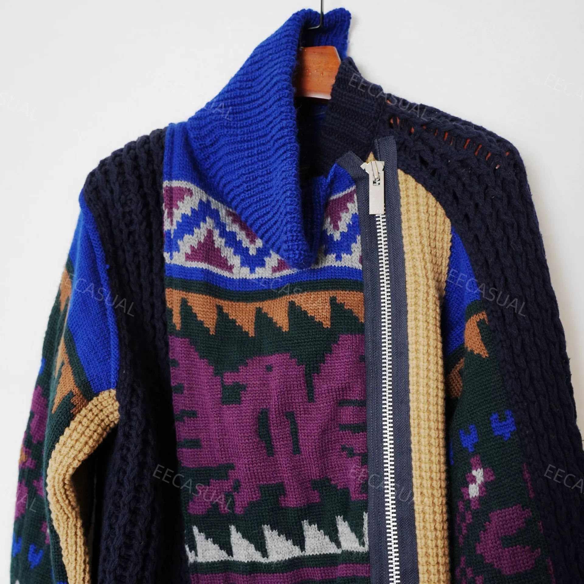 Sacai Sacai Deconstructed Wool Sweater Jacket Size M / US 6-8 / IT 42-44 - 4 Thumbnail