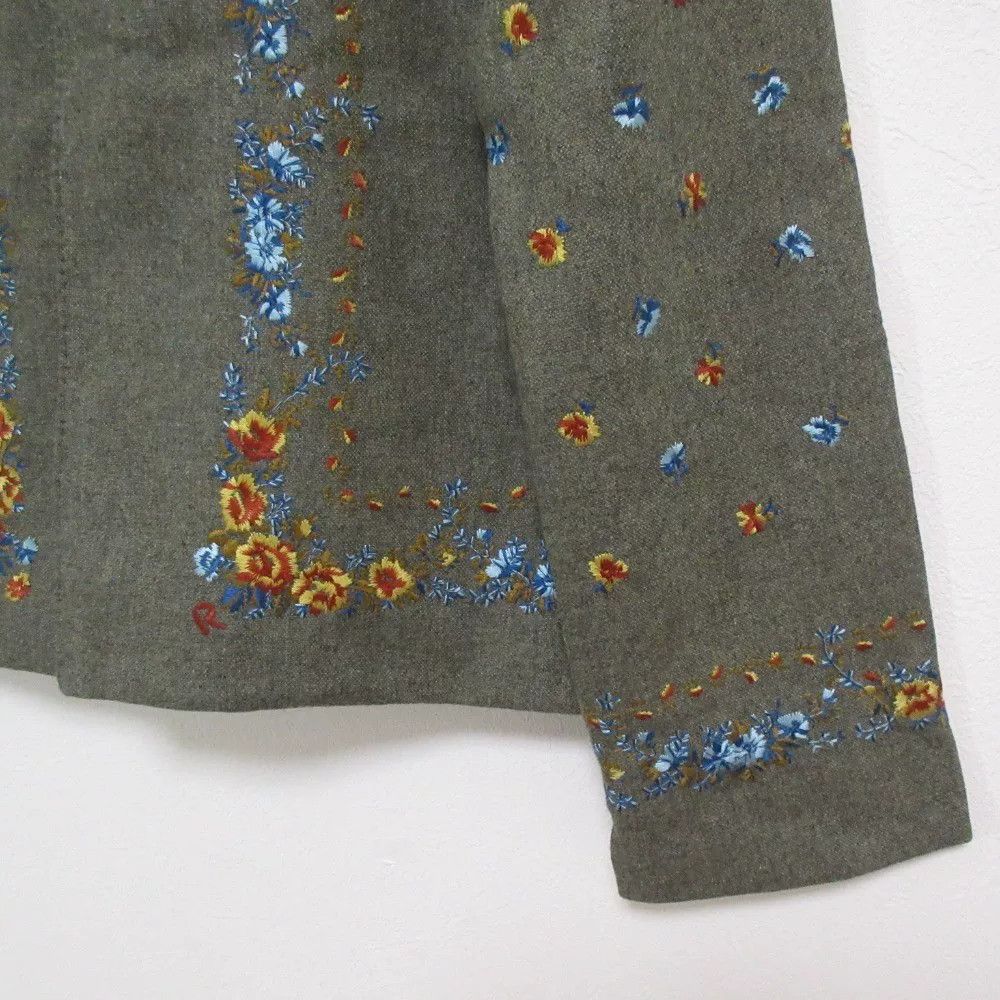 Other Floral Embroidered Wool Jacket Size M / US 6-8 / IT 42-44 - 6 Thumbnail