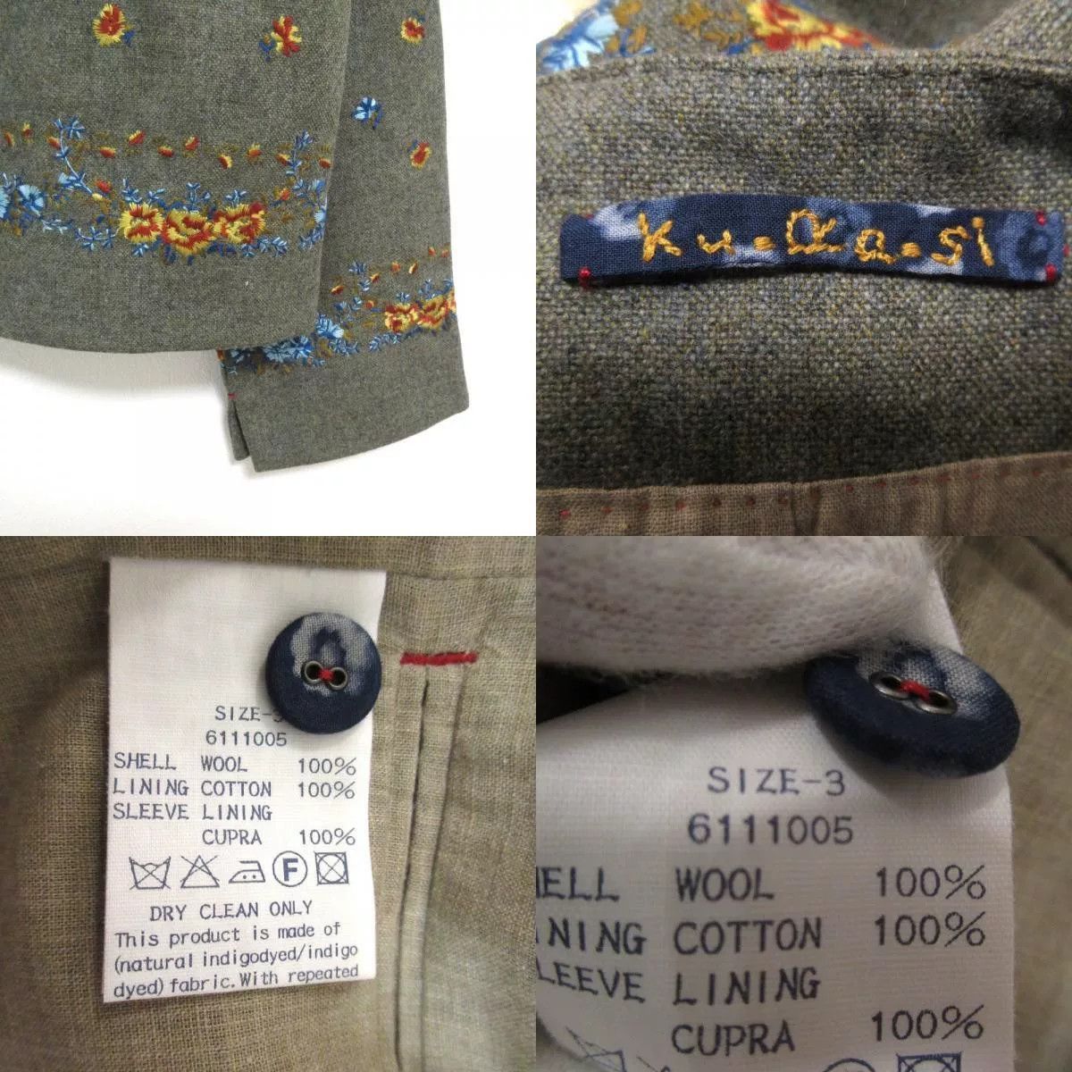Other Floral Embroidered Wool Jacket Size M / US 6-8 / IT 42-44 - 9 Thumbnail