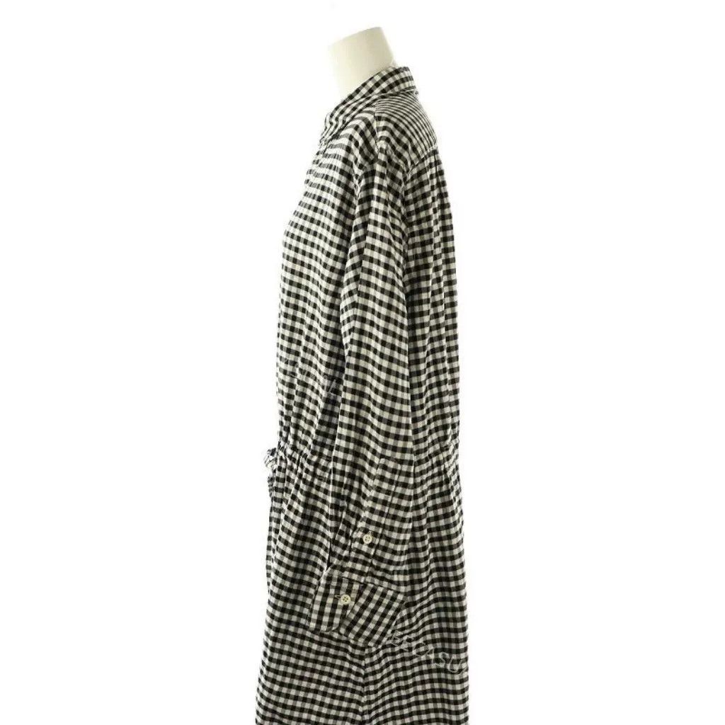 45rpm Black and White Gingham Shirt Dress Size M / US 6-8 / IT 42-44 - 4 Thumbnail