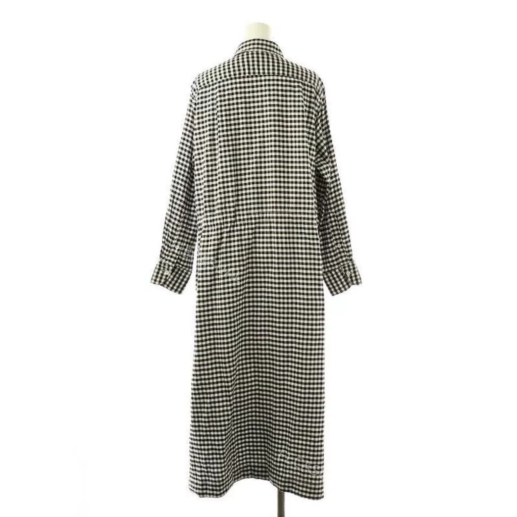 45rpm Black and White Gingham Shirt Dress Size M / US 6-8 / IT 42-44 - 3 Thumbnail